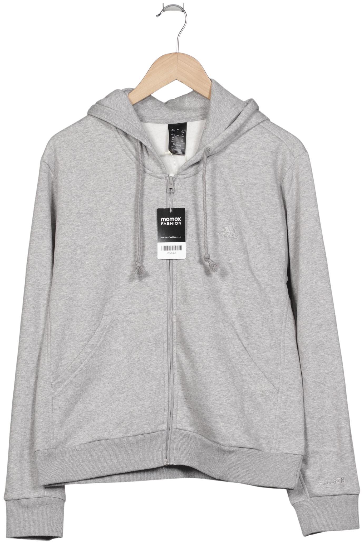 

adidas Damen Kapuzenpullover, grau, Gr. 42