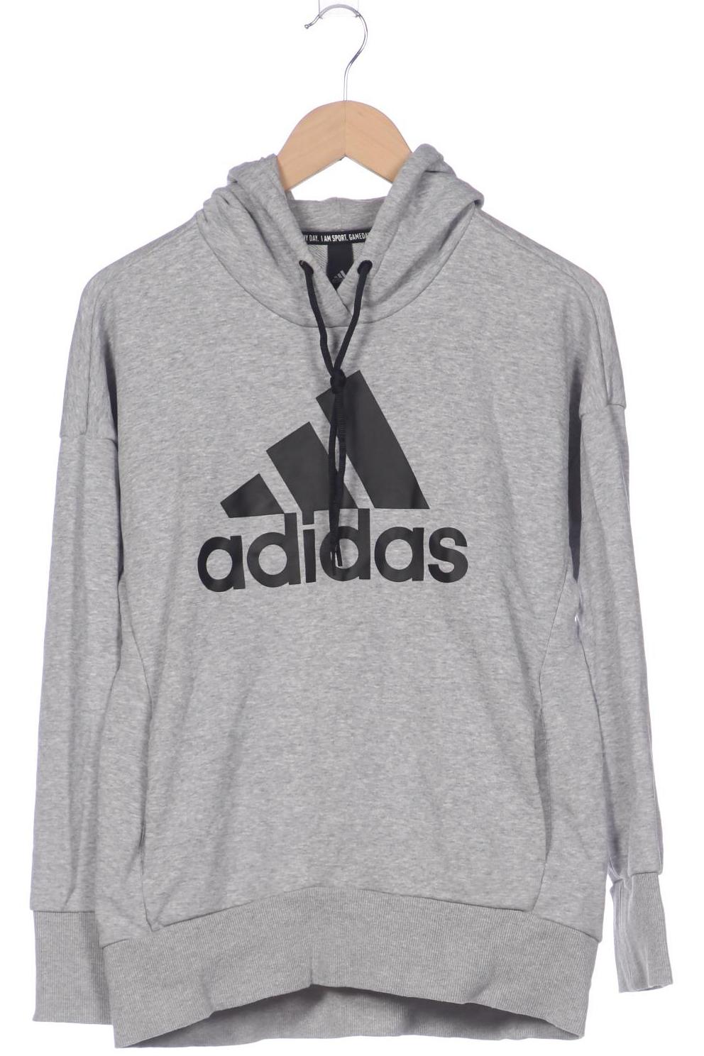 

adidas Damen Kapuzenpullover, grau, Gr. 36