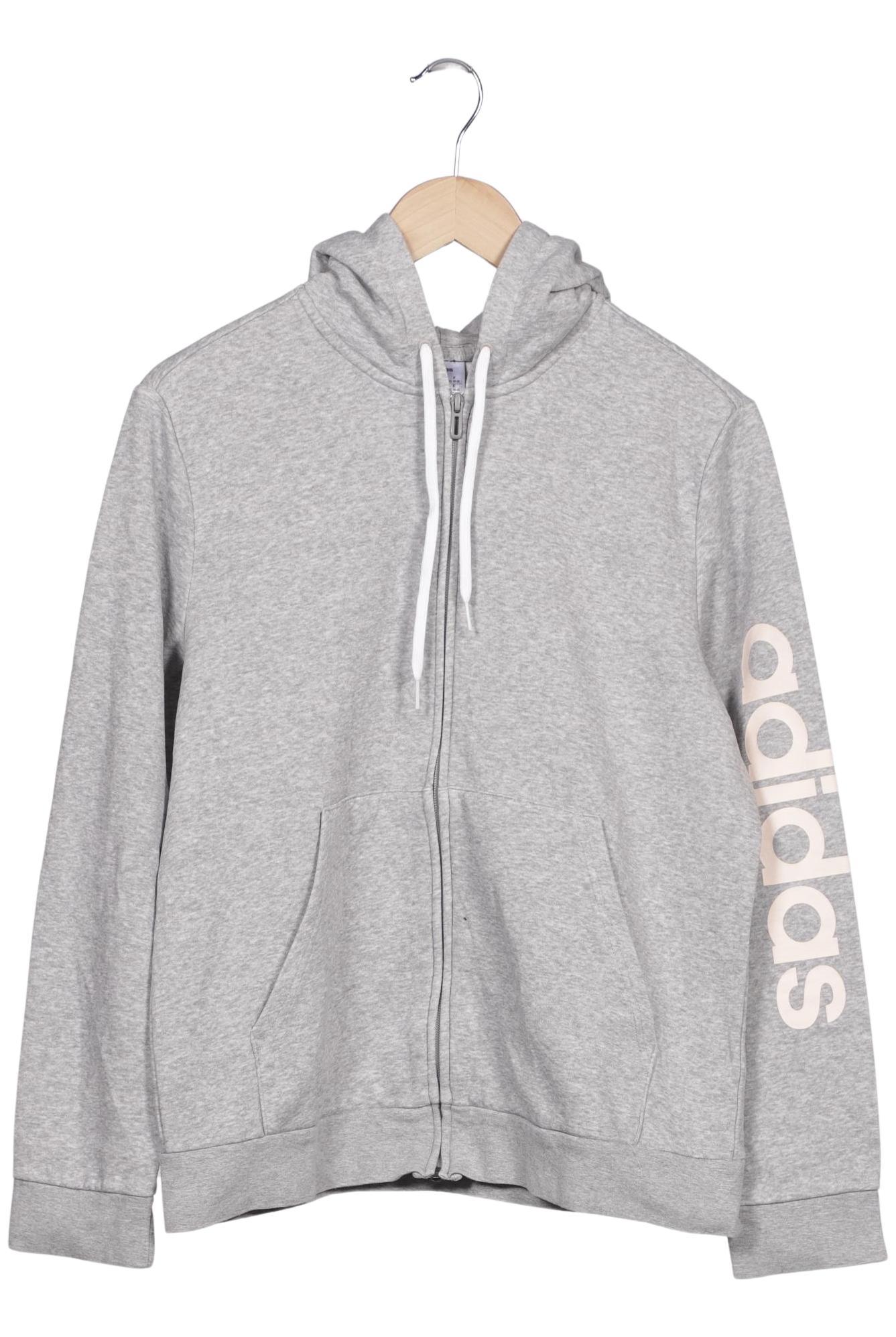 

adidas Damen Kapuzenpullover, grau, Gr. 44