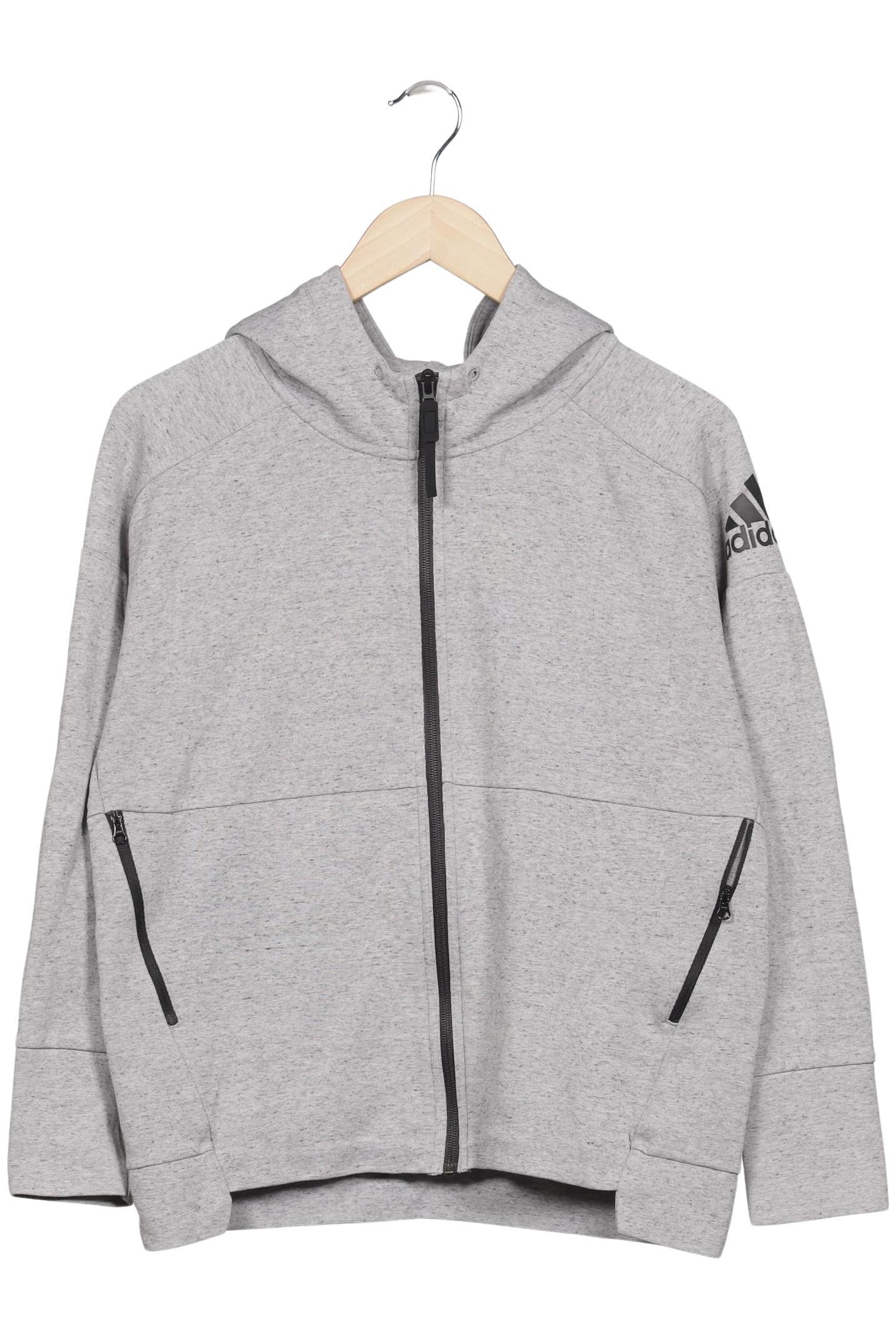 

adidas Damen Kapuzenpullover, grau, Gr. 42