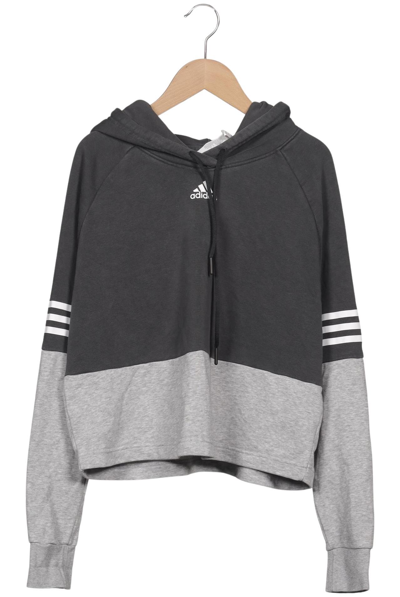 

adidas Damen Kapuzenpullover, grau, Gr. 42