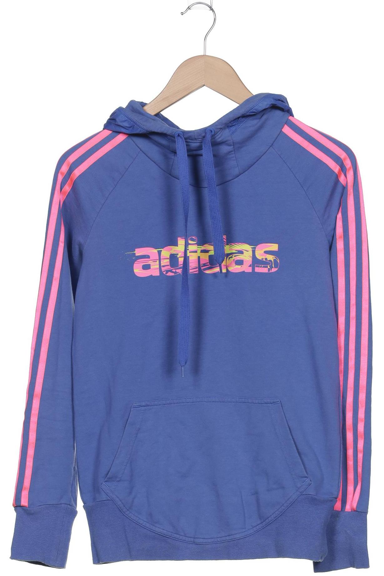 

adidas Damen Kapuzenpullover, blau, Gr. 34
