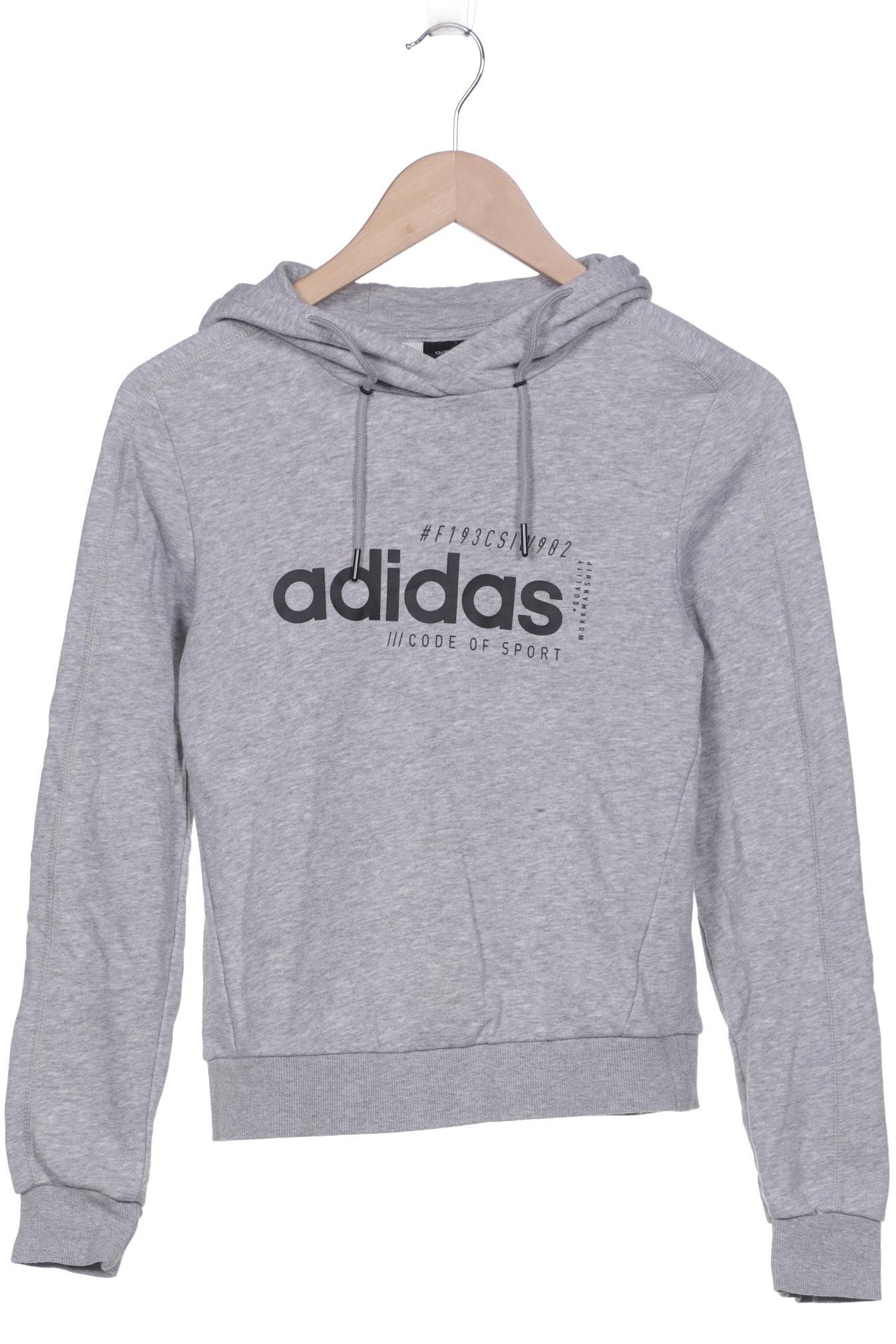

adidas Damen Kapuzenpullover, grau, Gr. 34