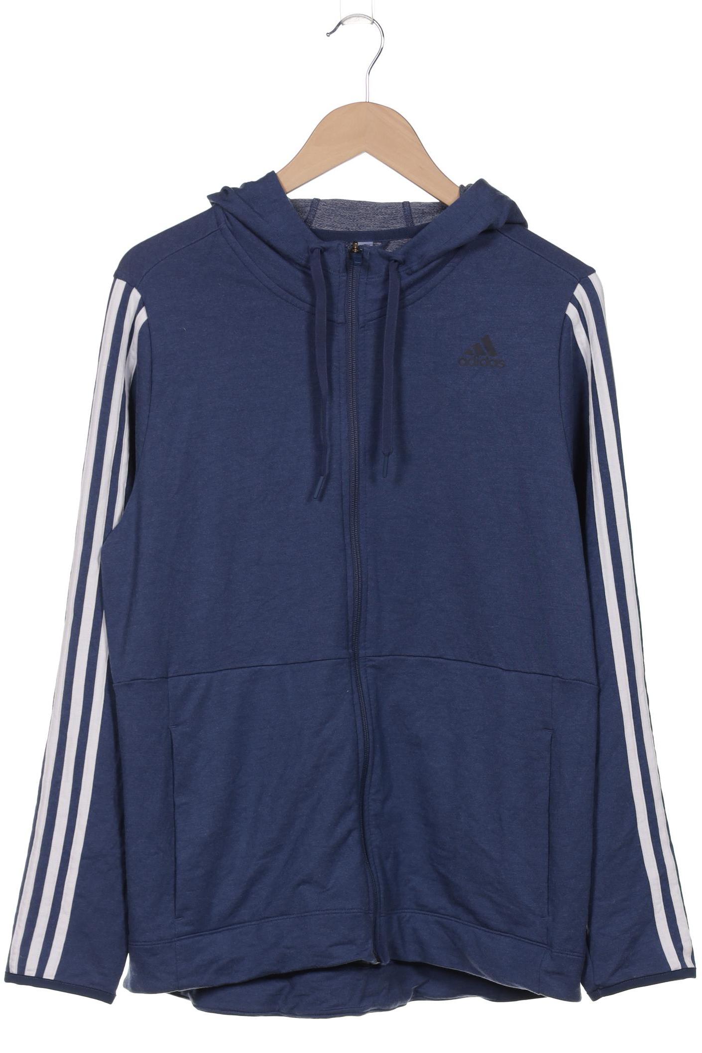 

adidas Damen Kapuzenpullover, blau, Gr. 44