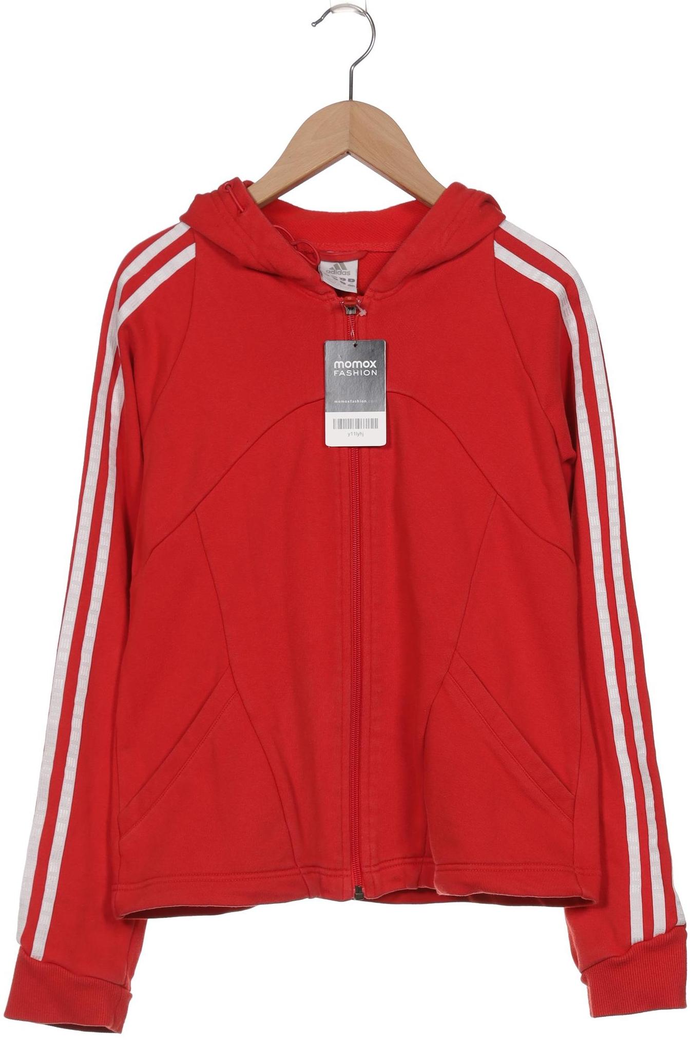 

adidas Damen Kapuzenpullover, rot, Gr. 40