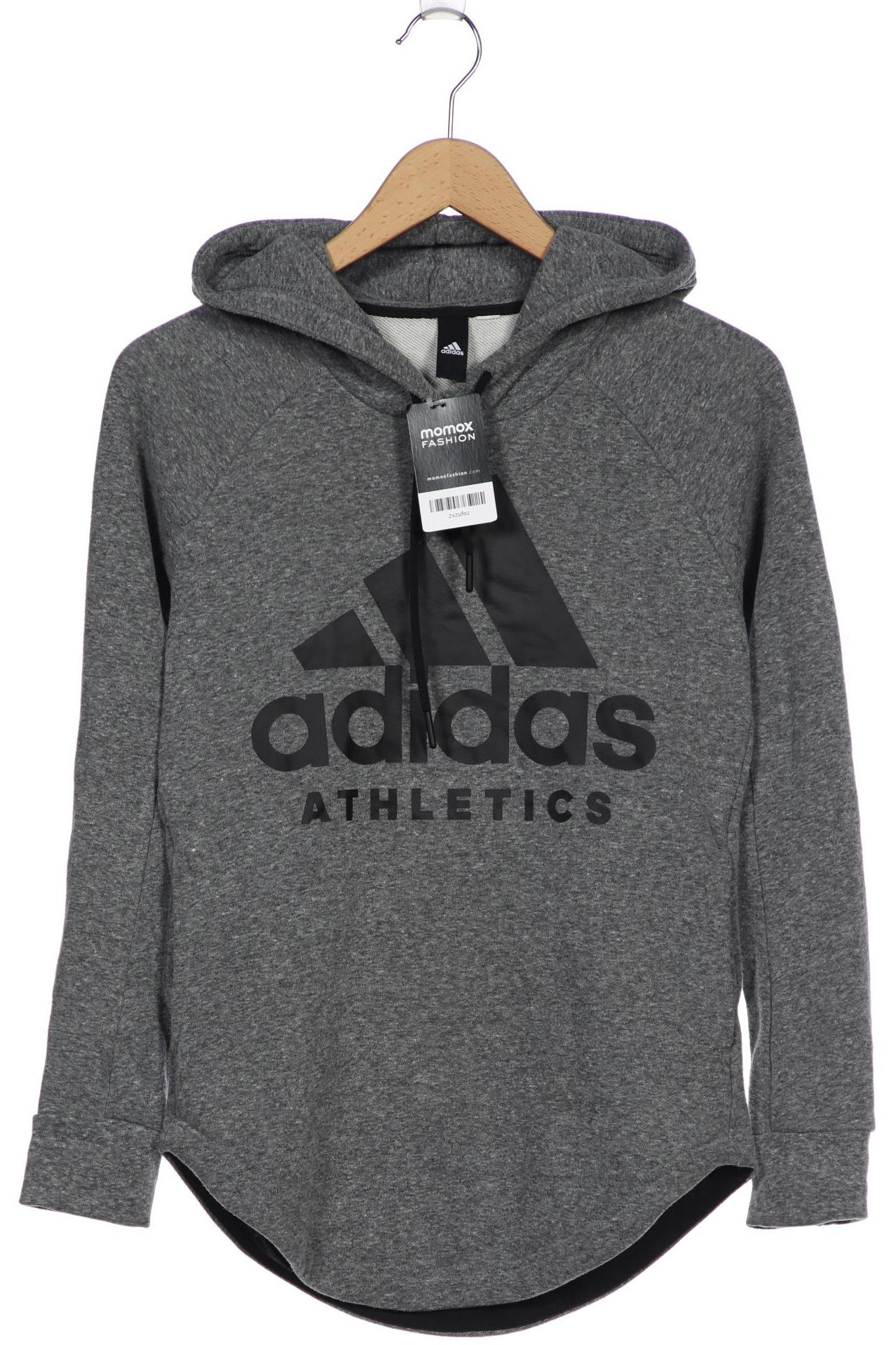

adidas Damen Kapuzenpullover, grau, Gr. 34