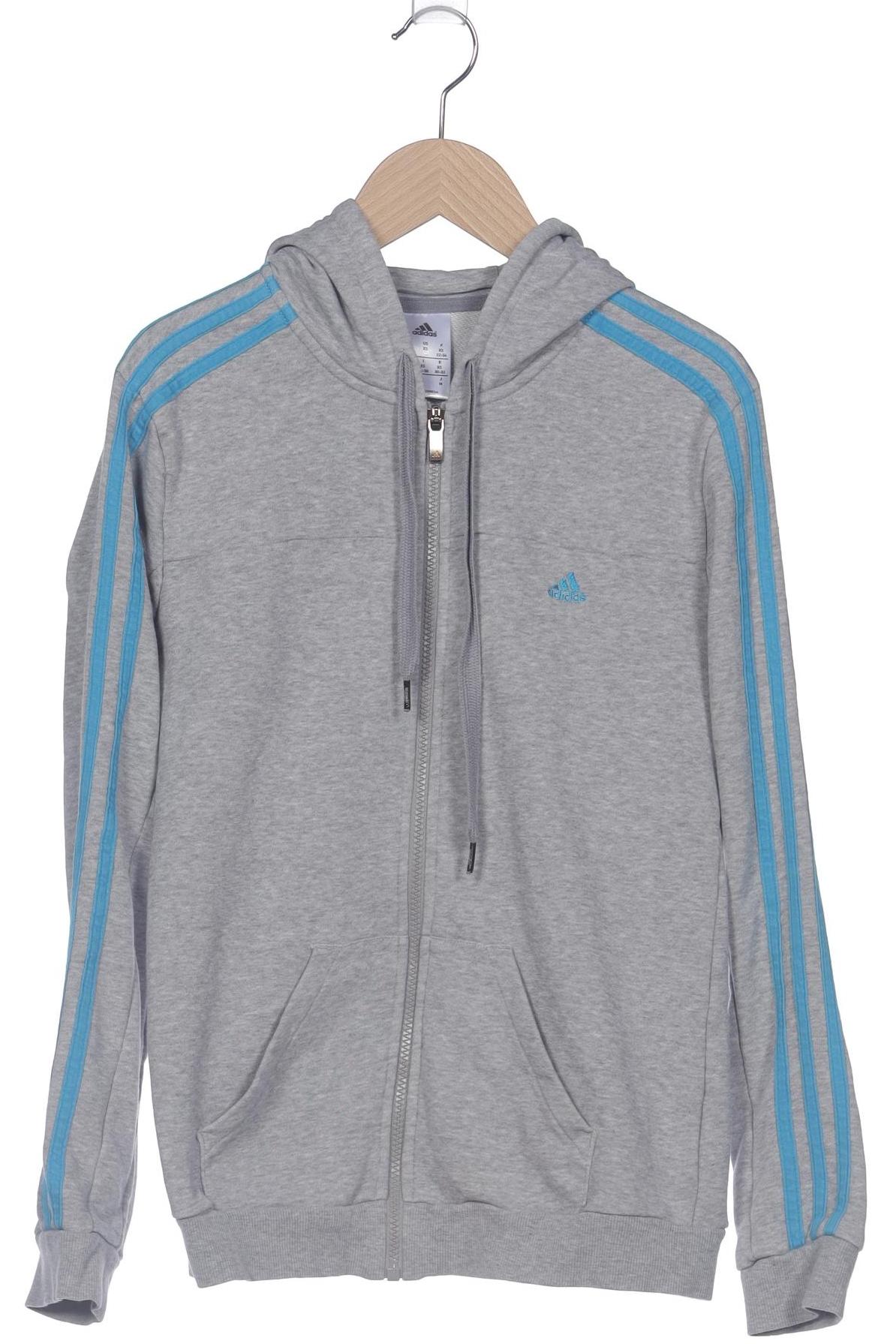 

adidas Damen Kapuzenpullover, grau, Gr. 34