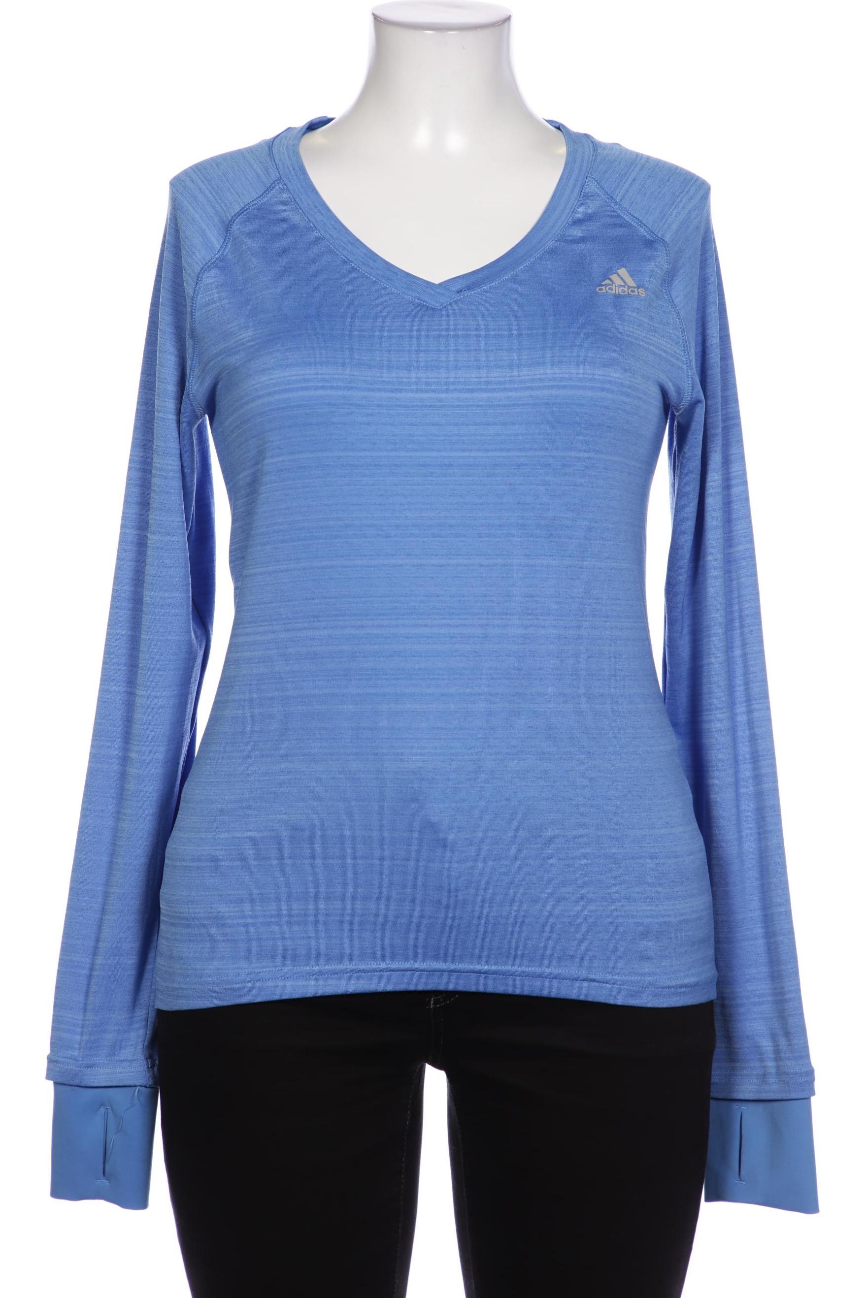 

adidas Damen Langarmshirt, blau, Gr. 42