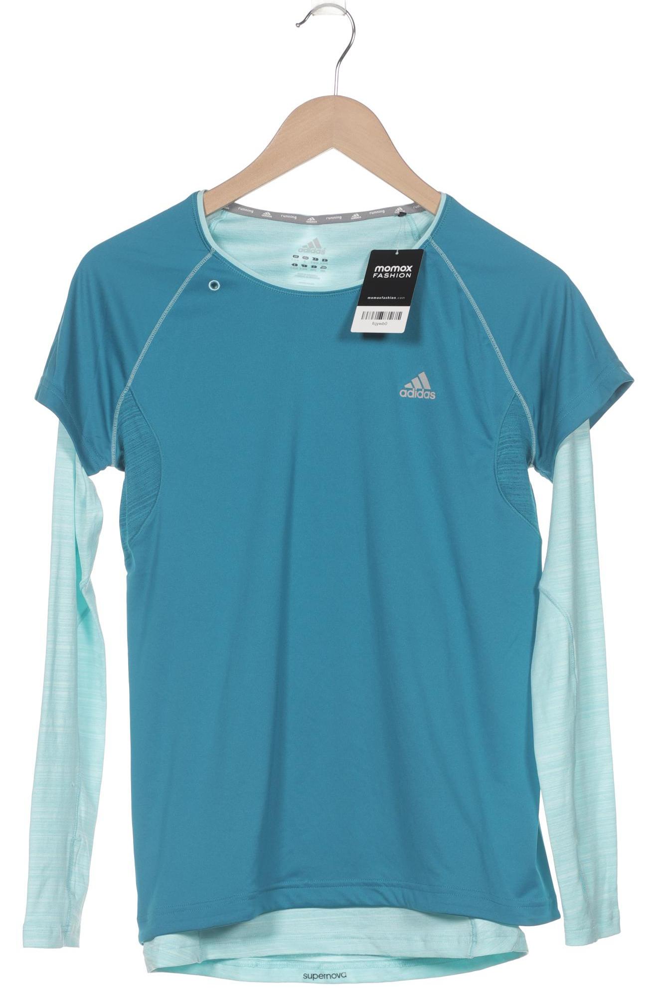 

adidas Damen Langarmshirt, blau, Gr. 38