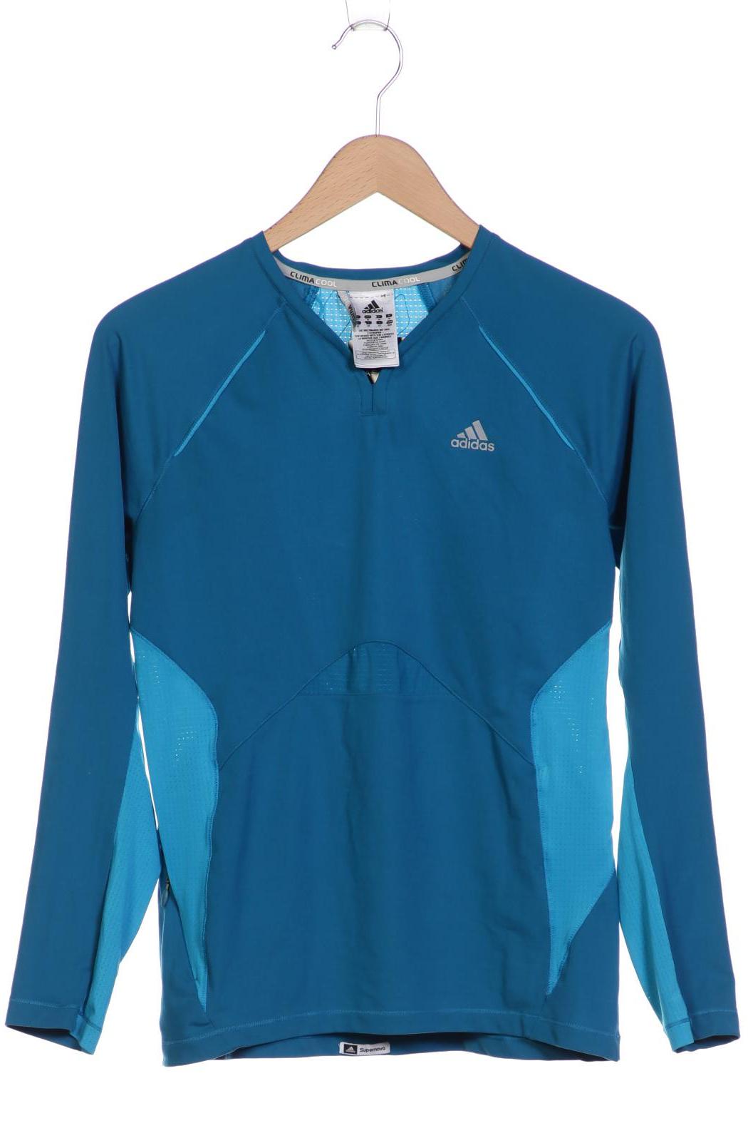 

adidas Damen Langarmshirt, blau, Gr. 40