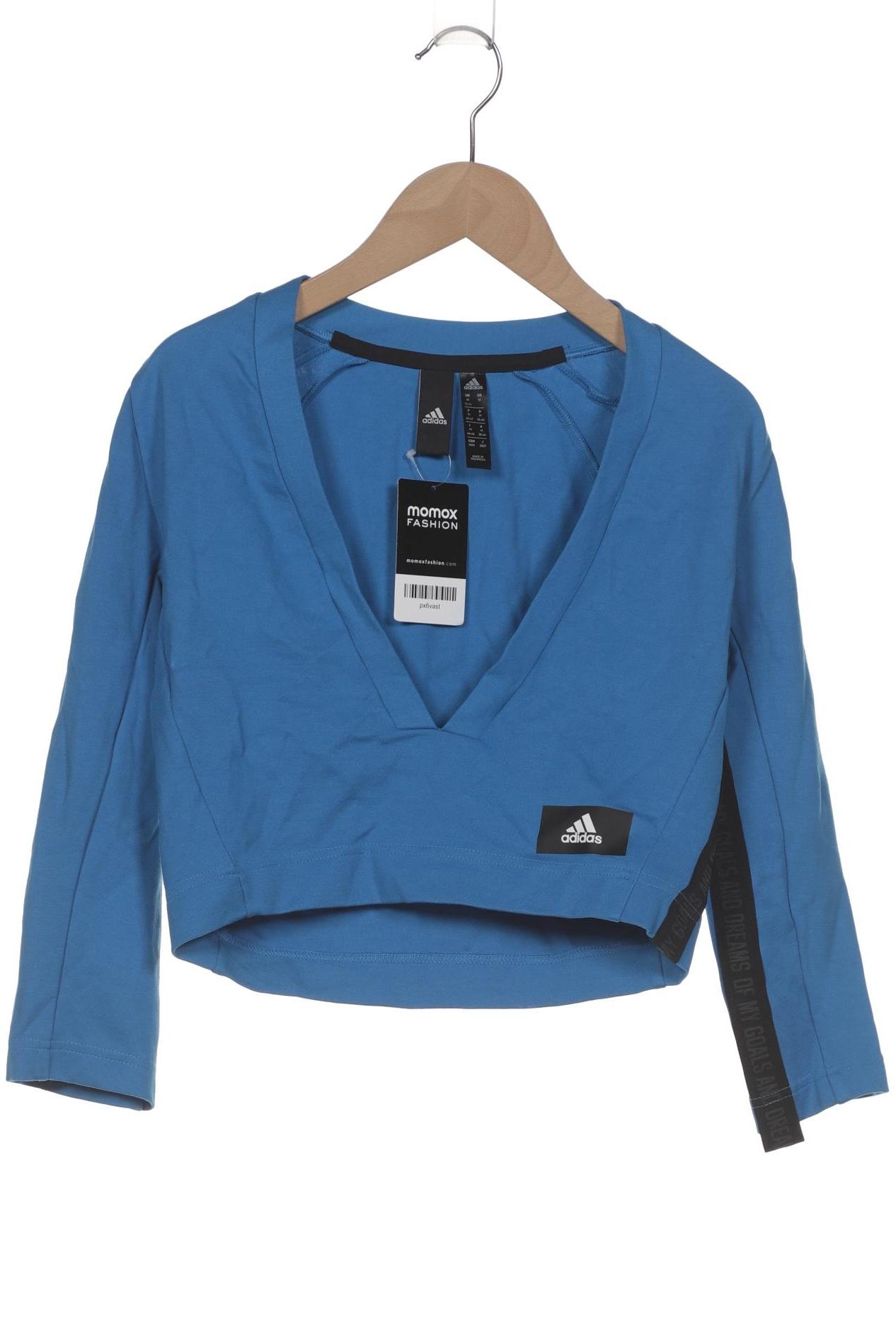 

adidas Damen Langarmshirt, blau, Gr. 38