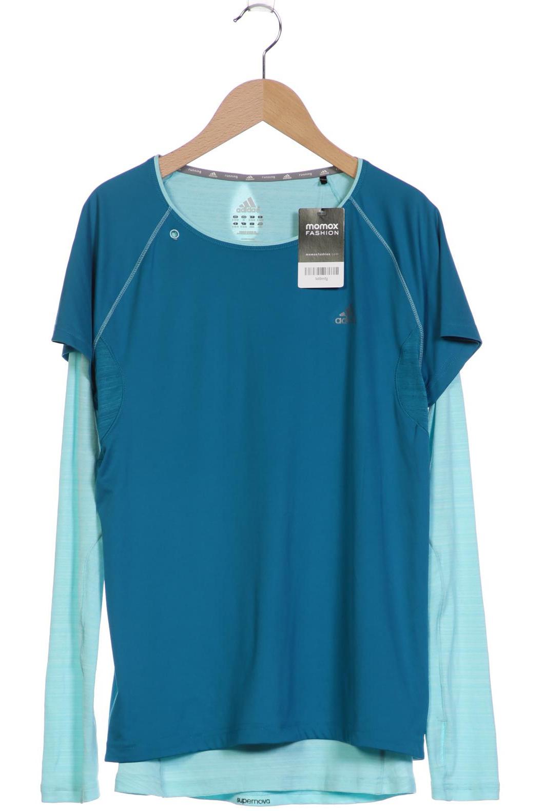 

adidas Damen Langarmshirt, blau, Gr. 38