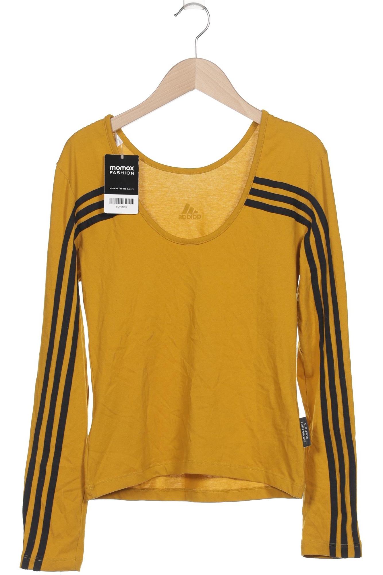 

adidas Damen Langarmshirt, gelb, Gr. 34