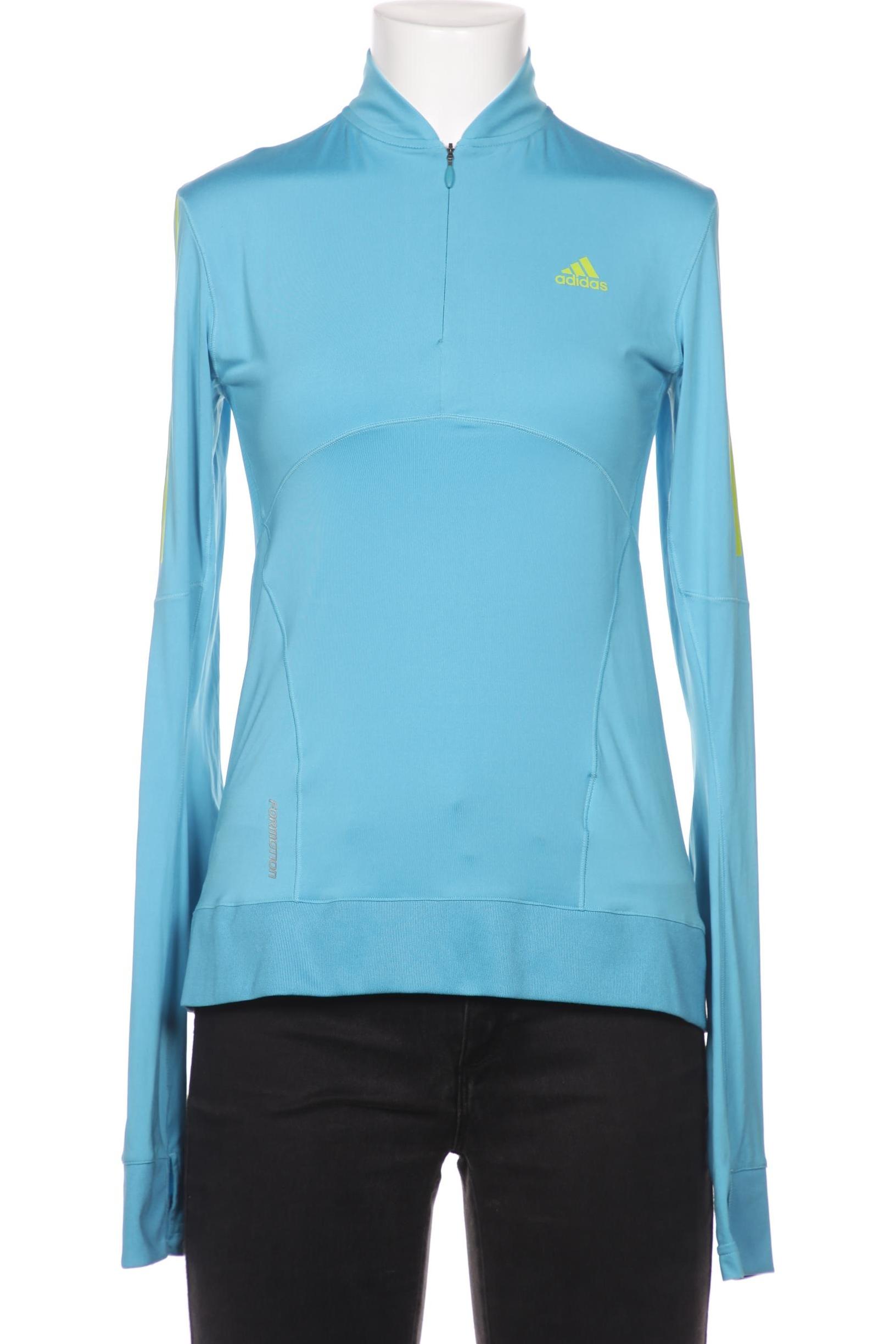 

adidas Damen Langarmshirt, blau, Gr. 34