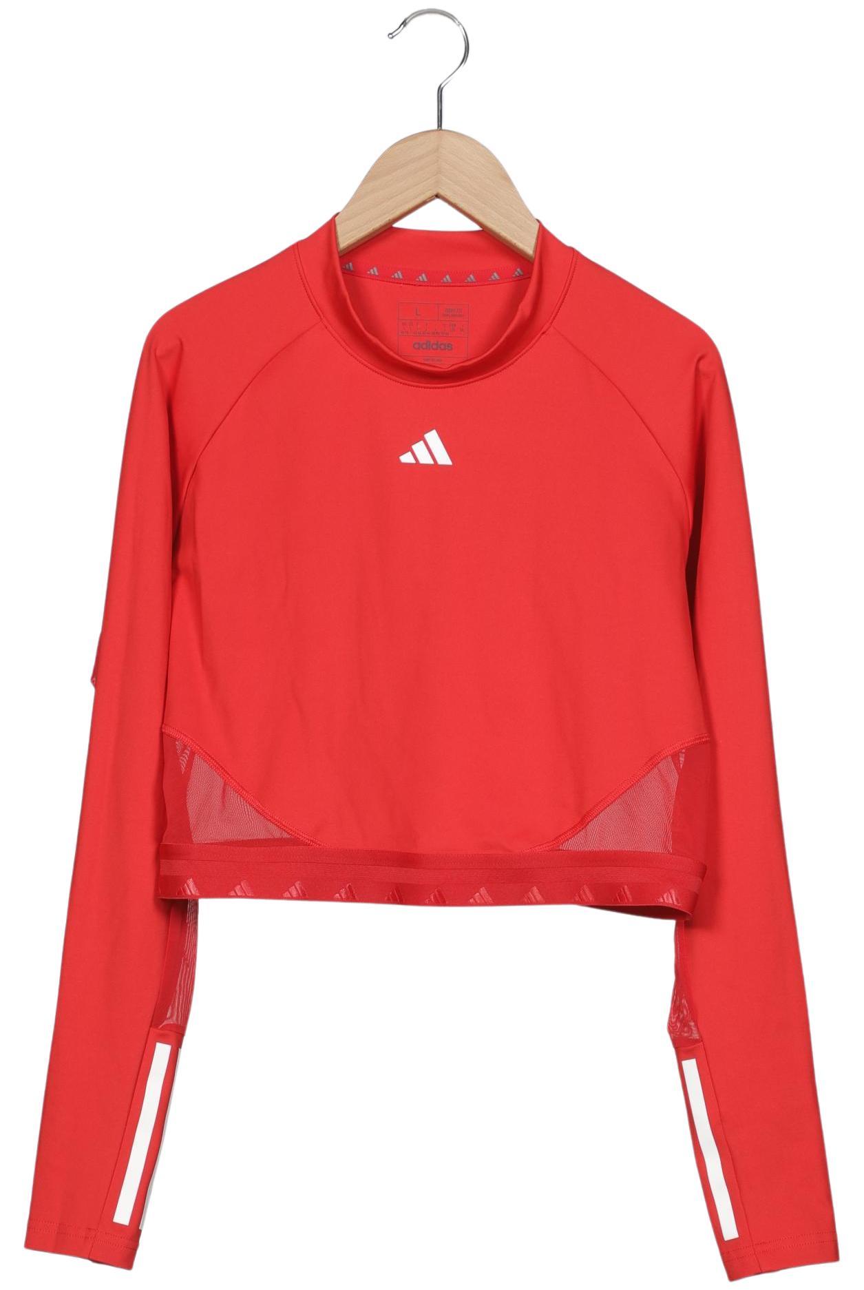 

adidas Damen Langarmshirt, rot, Gr. 42
