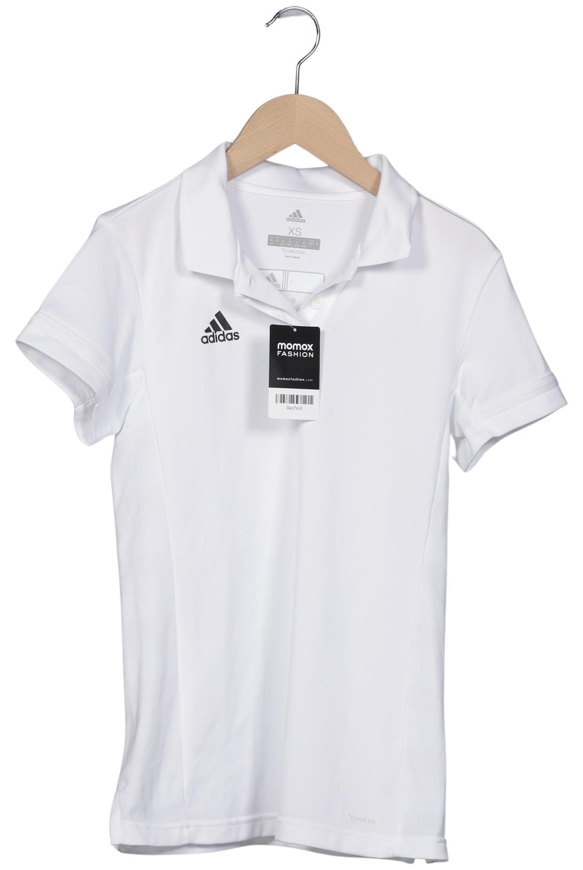 

adidas Damen Poloshirt, weiß, Gr. 34