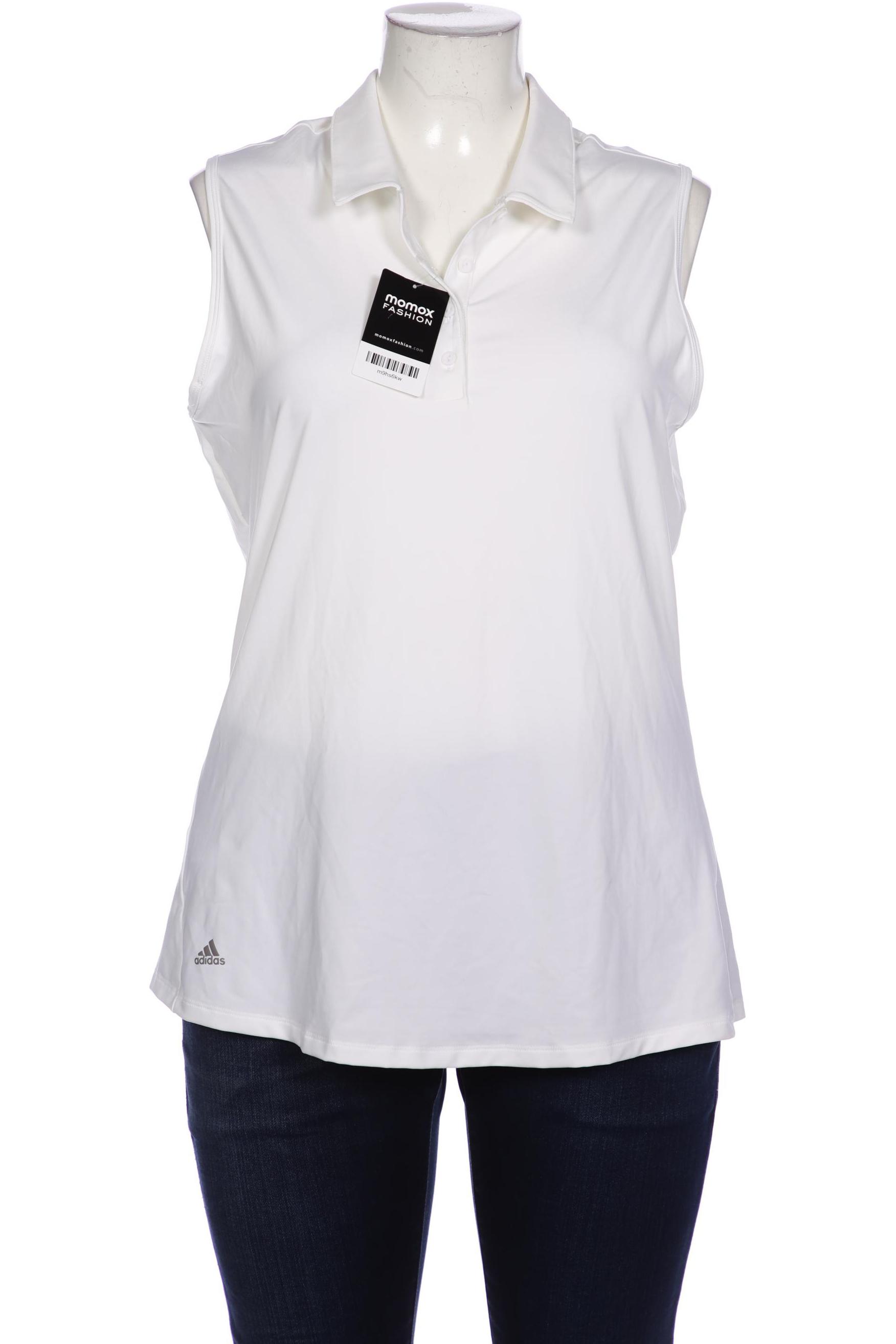 

adidas Damen Poloshirt, weiß, Gr. 44
