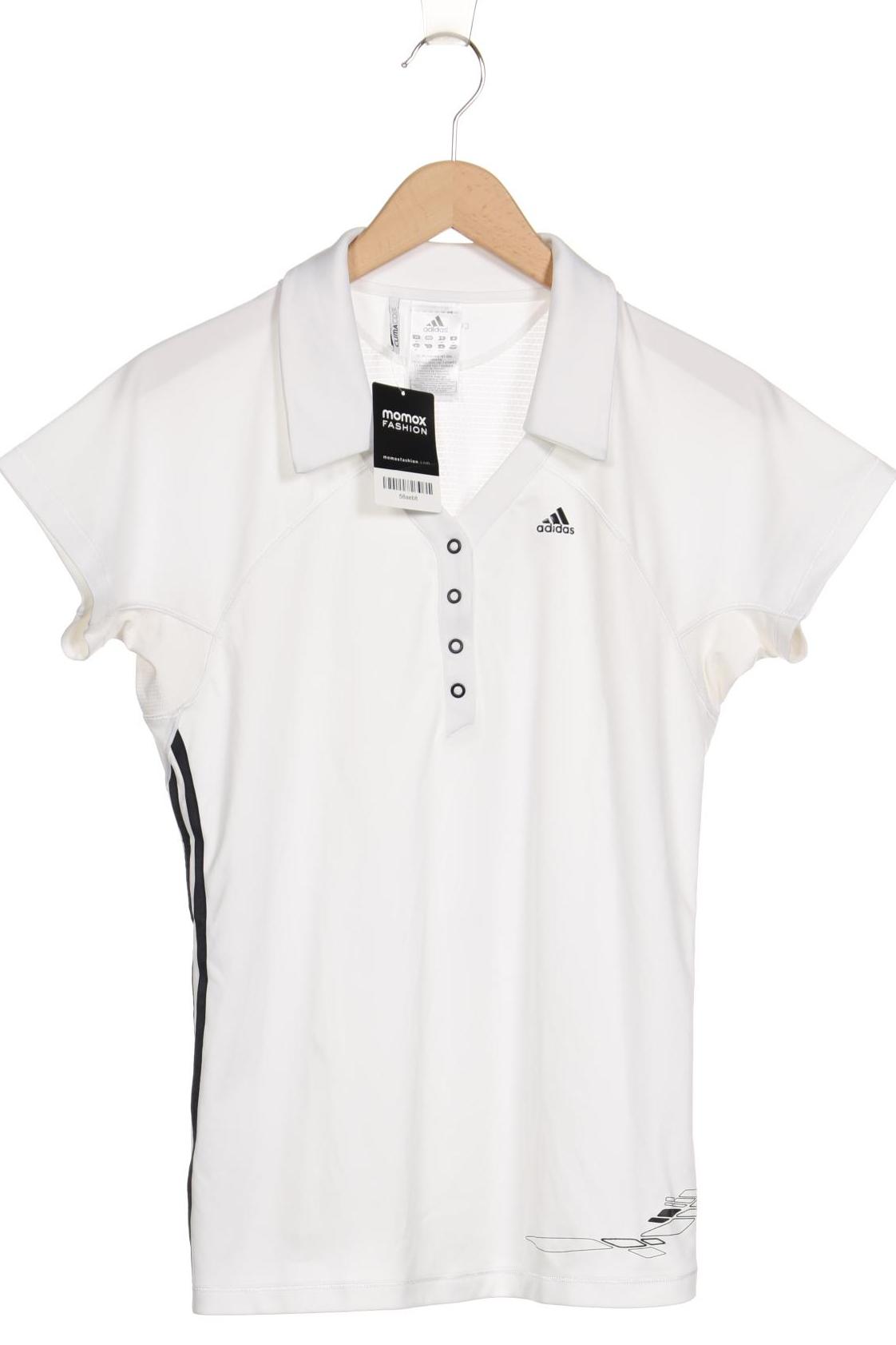 

adidas Damen Poloshirt, weiß, Gr. 46