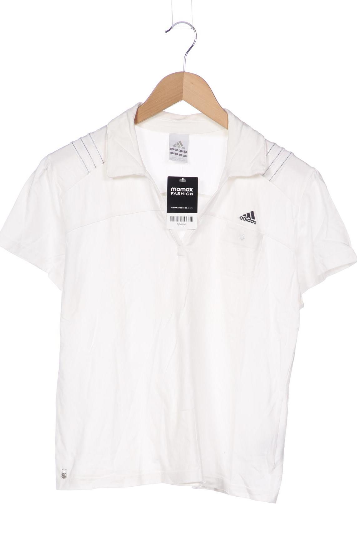 

adidas Damen Poloshirt, weiß, Gr. 46