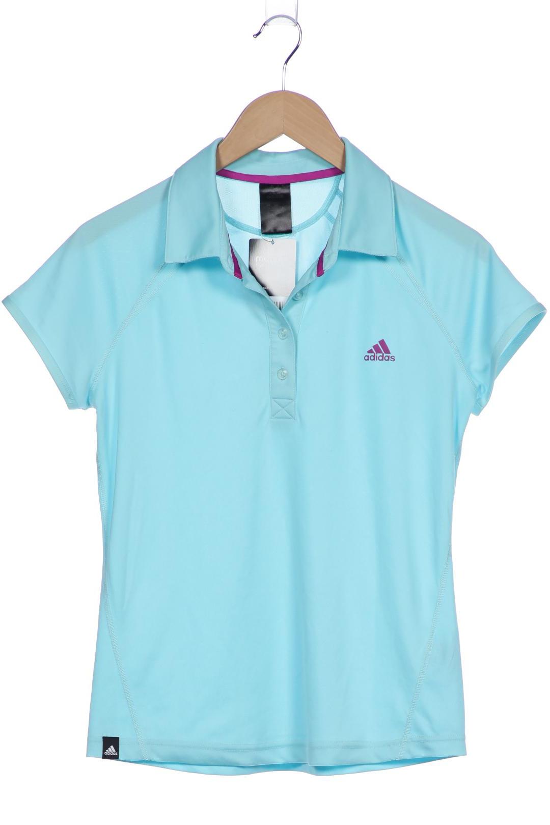 

adidas Damen Poloshirt, blau, Gr. 42