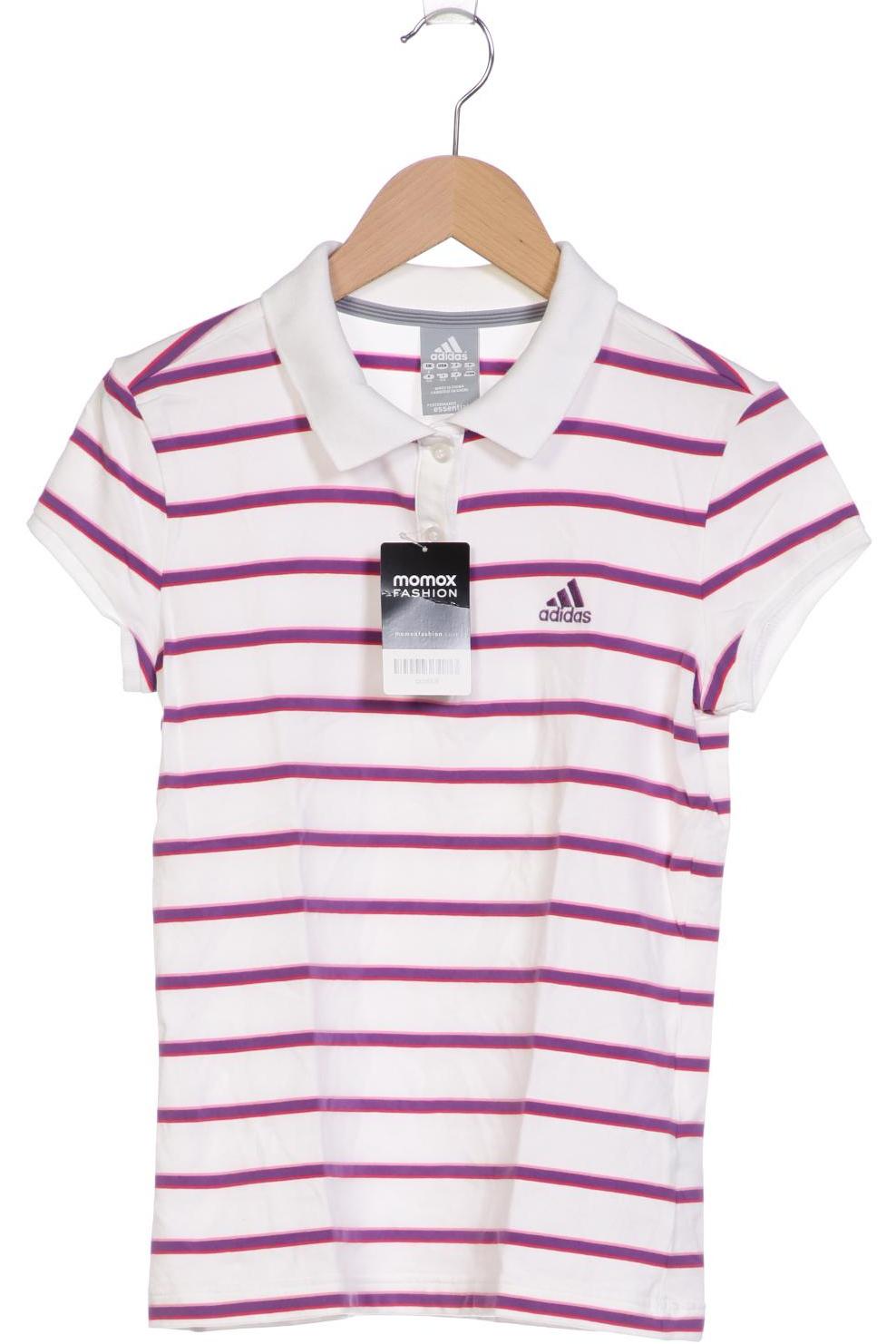 

adidas Damen Poloshirt, weiß, Gr. 34