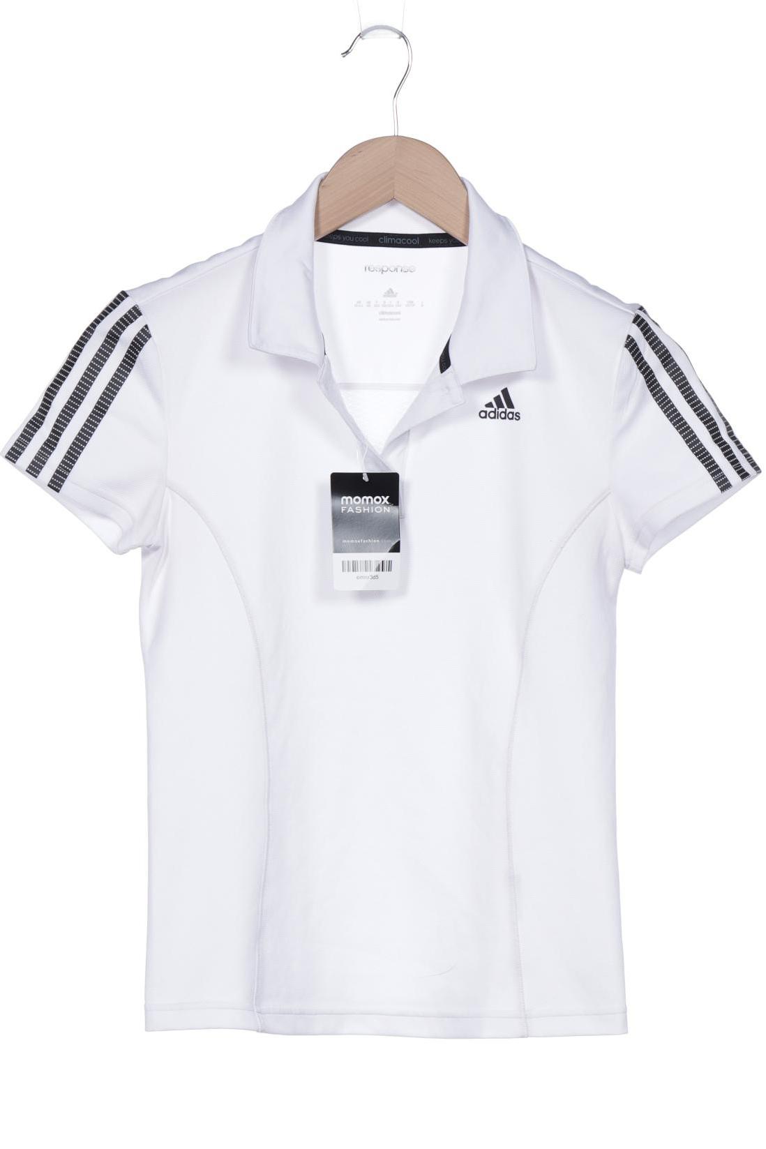 

adidas Damen Poloshirt, weiß, Gr. 34