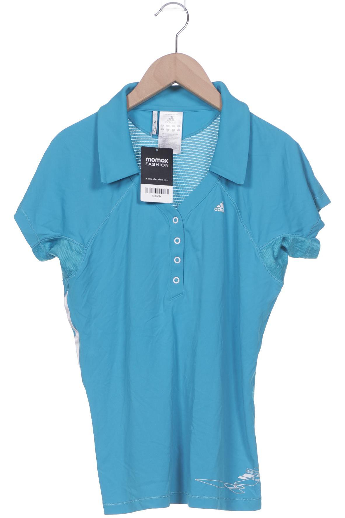 

adidas Damen Poloshirt, blau, Gr. 42