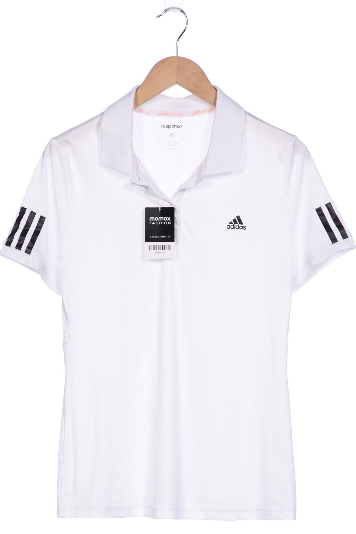 

adidas Damen Poloshirt, weiß, Gr. 42