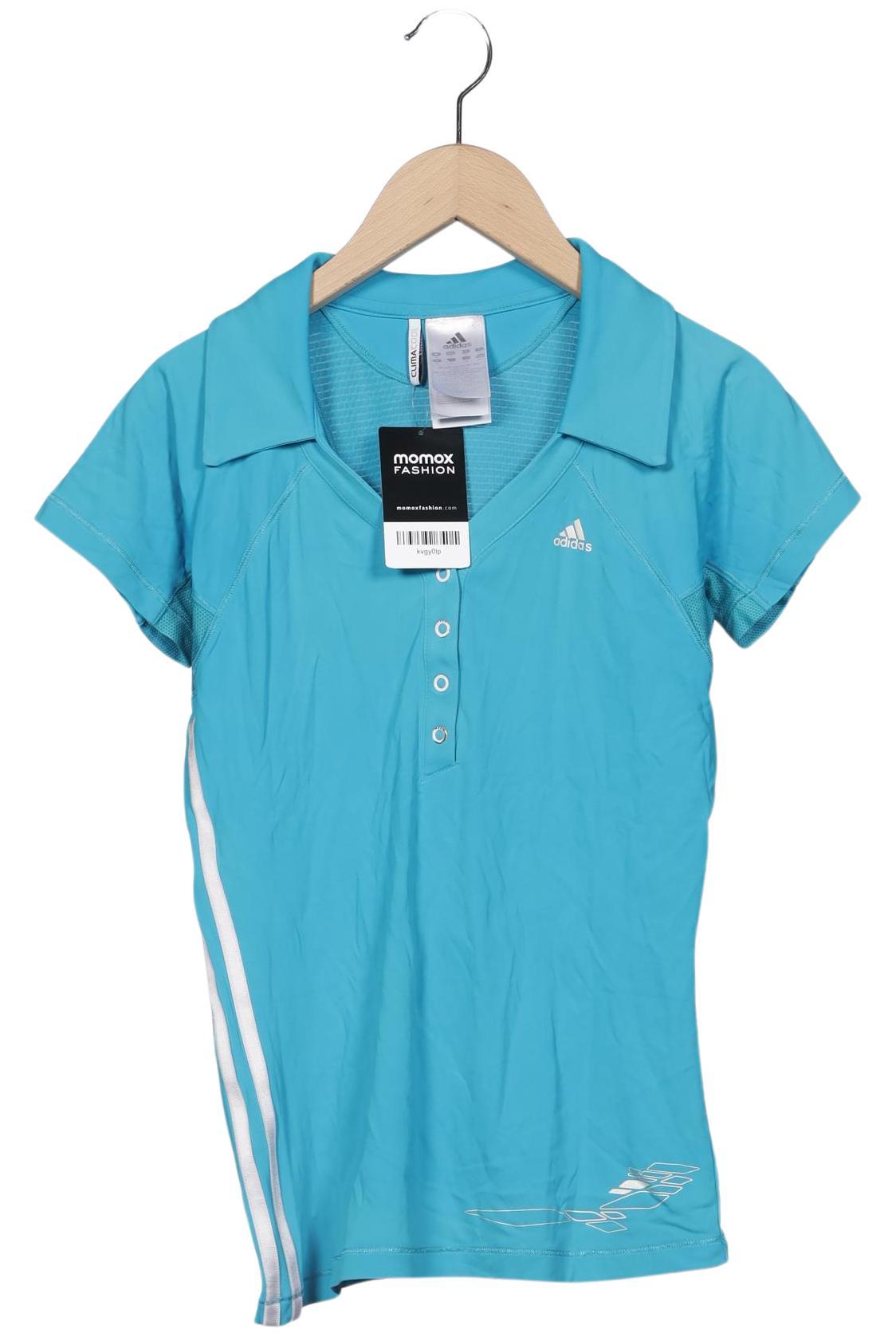 

adidas Damen Poloshirt, blau, Gr. 36