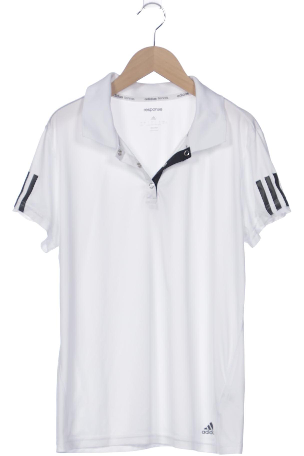 

adidas Damen Poloshirt, weiß, Gr. 42