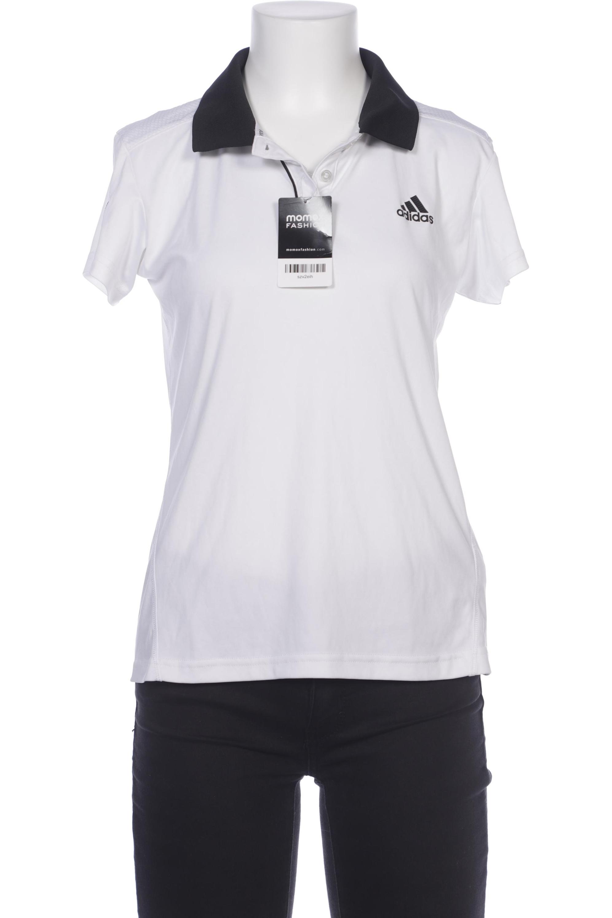 

adidas Damen Poloshirt, weiß, Gr. 36