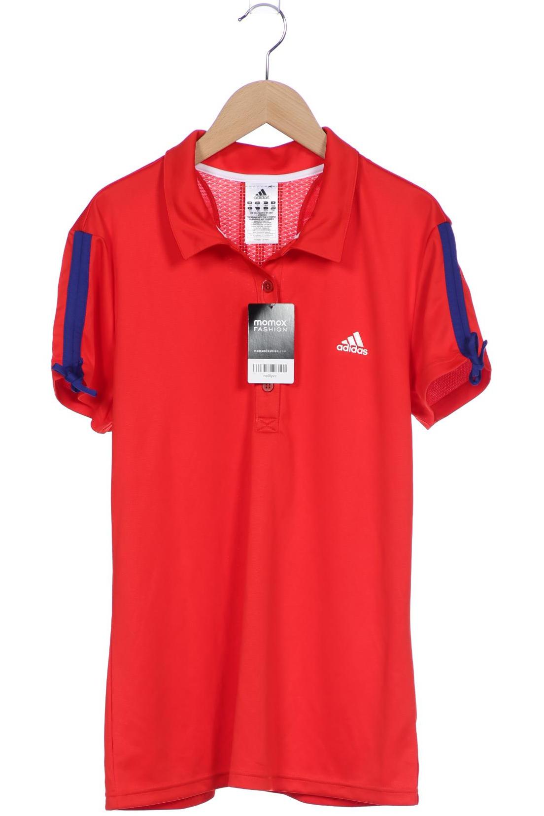 

adidas Damen Poloshirt, rot, Gr. 42