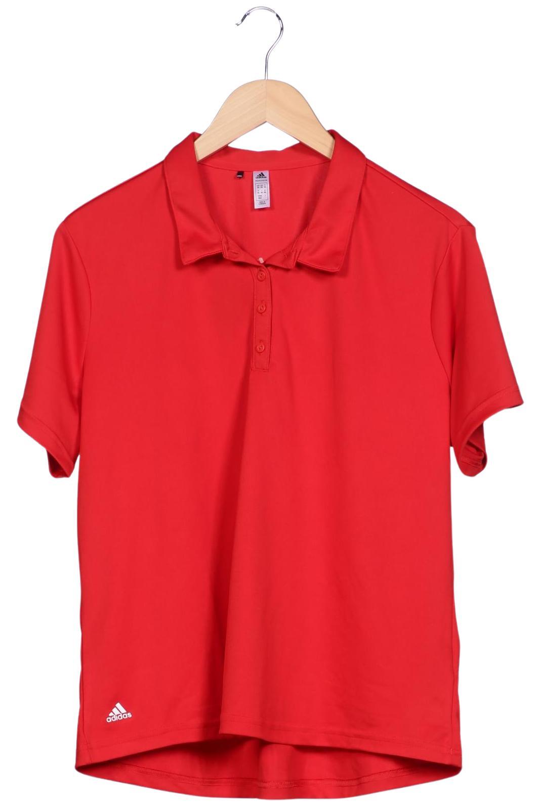 

adidas Damen Poloshirt, rot, Gr. 46