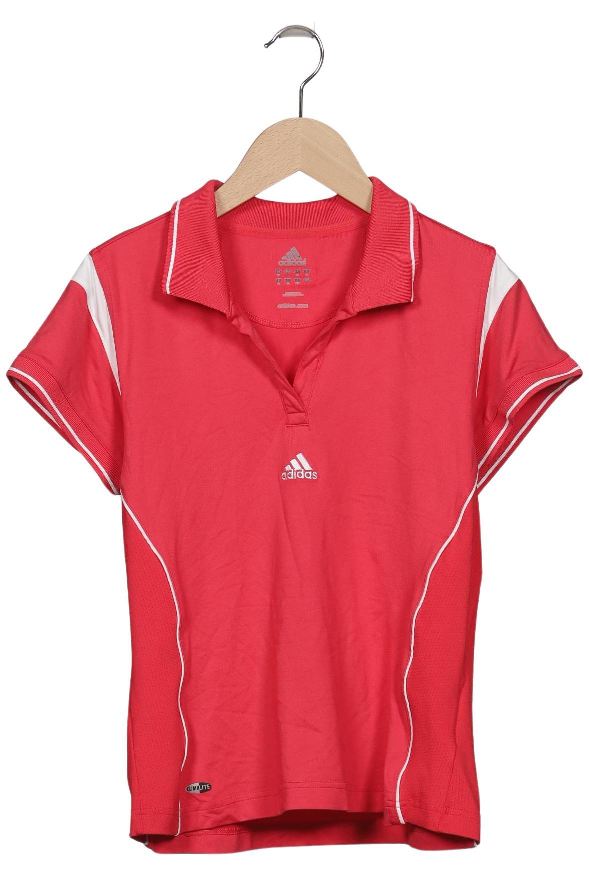 

adidas Damen Poloshirt, rot, Gr. 42