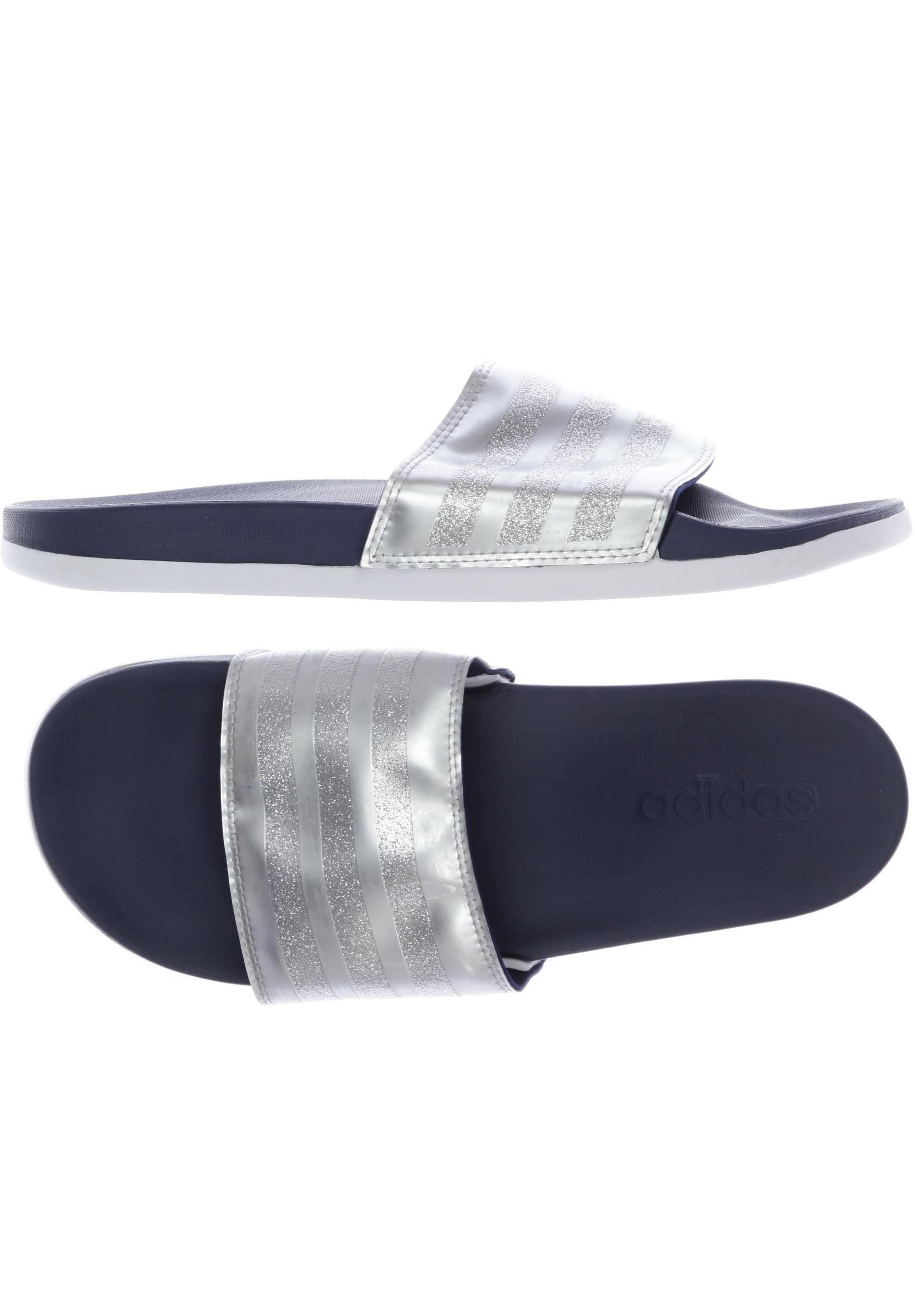 

adidas Damen Sandale, silber, Gr. 7