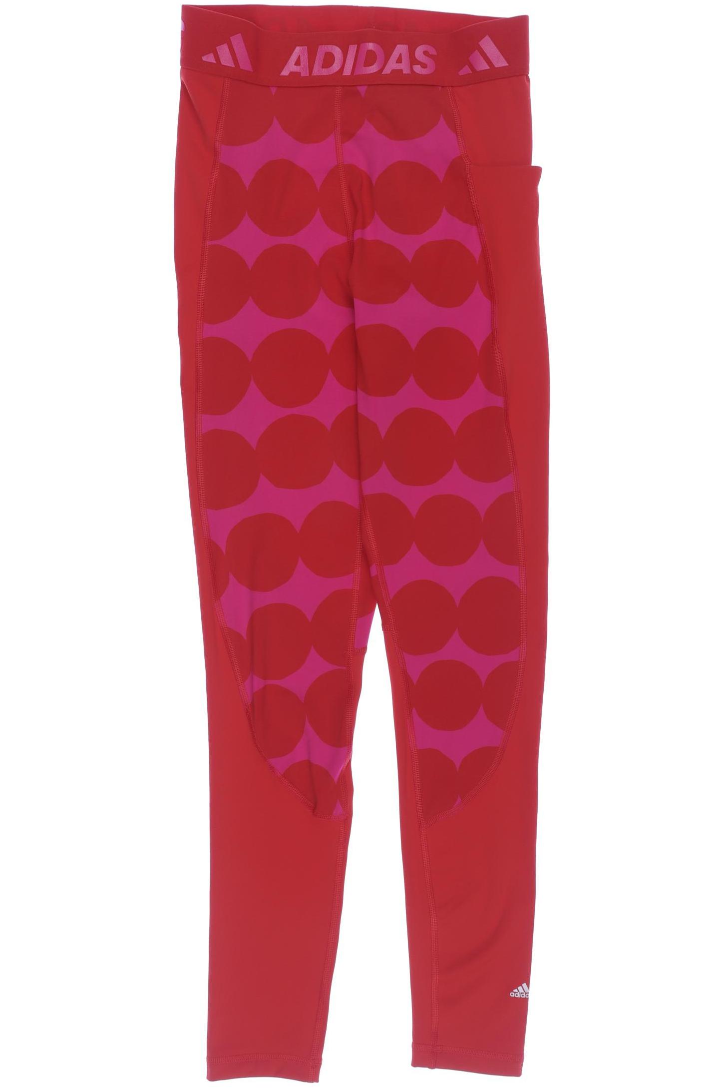 

adidas Damen Stoffhose, rot, Gr. 0