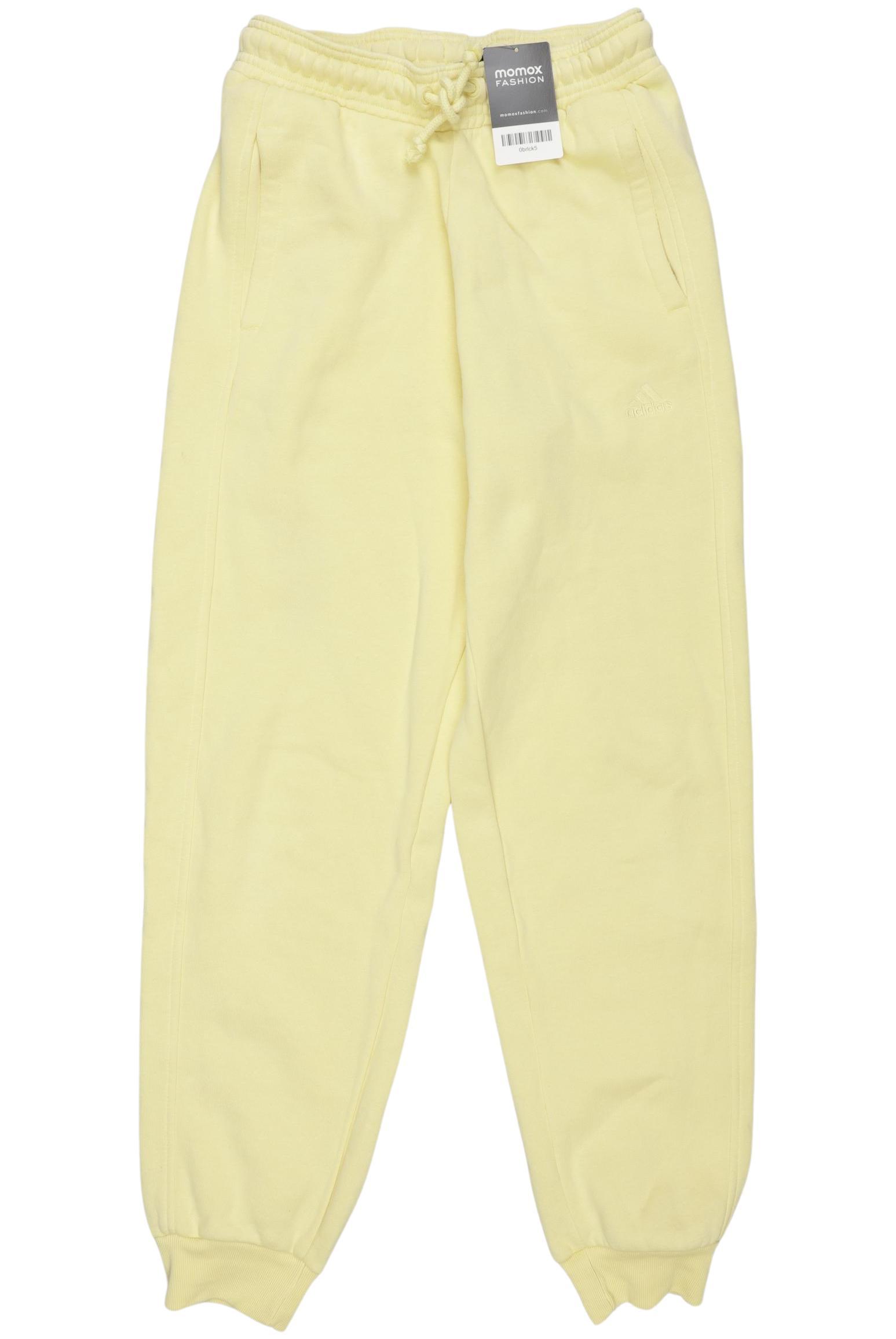 

adidas Damen Stoffhose, gelb, Gr. 26