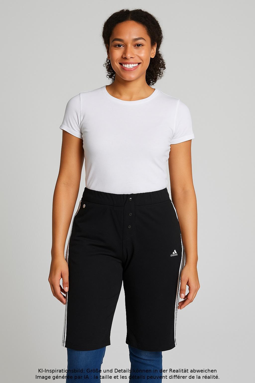 

adidas Damen Stoffhose, schwarz, Gr. 48