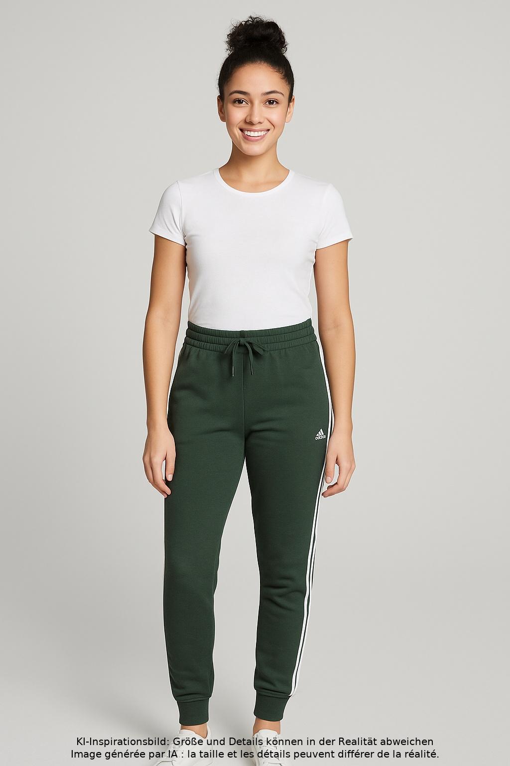 

adidas Damen Stoffhose, grün, Gr. 0