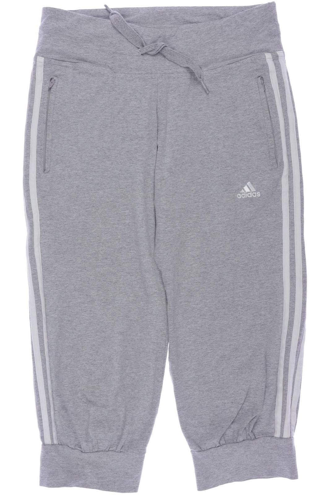 

adidas Damen Stoffhose, grau, Gr. 34