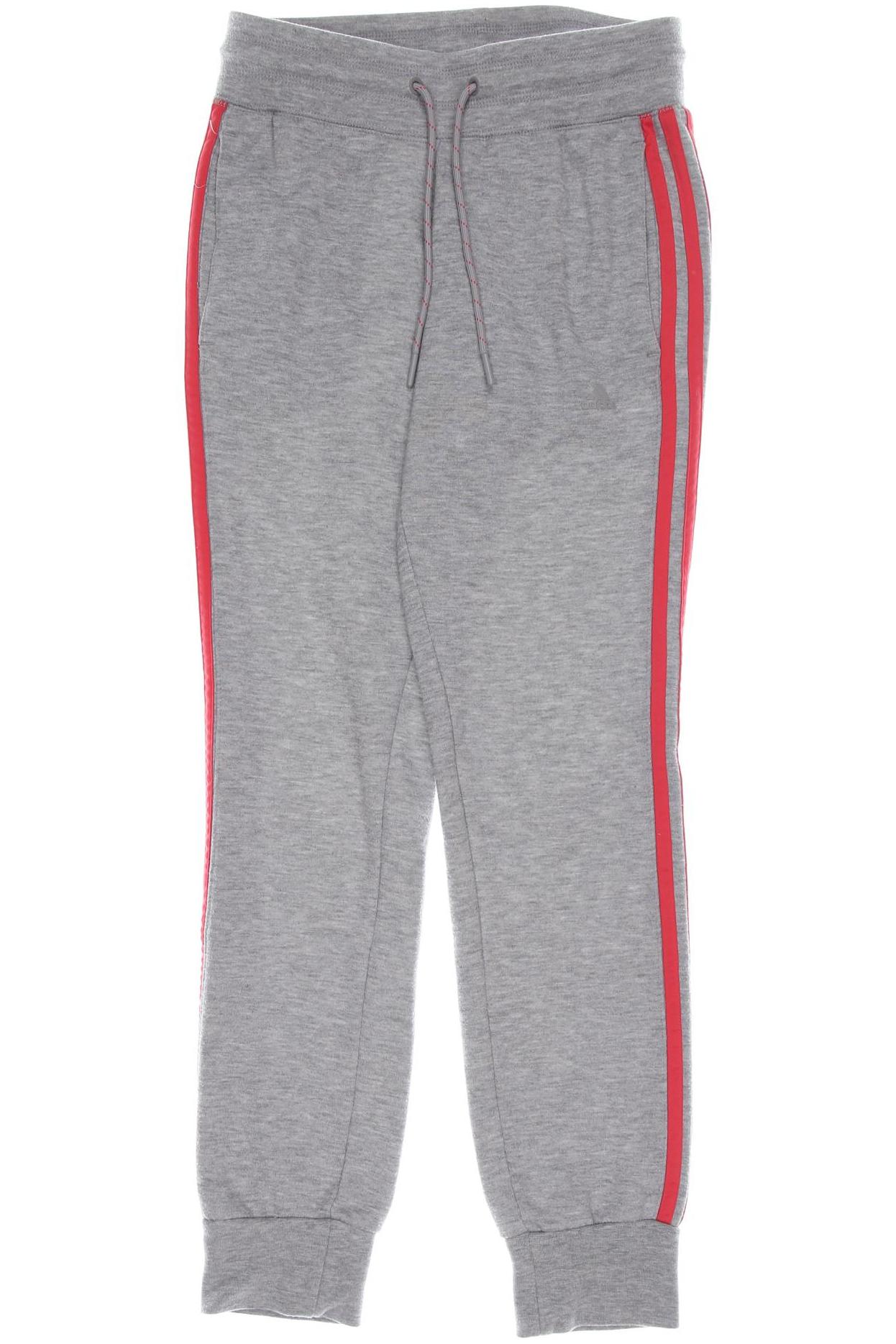 

adidas Damen Stoffhose, grau, Gr. 26