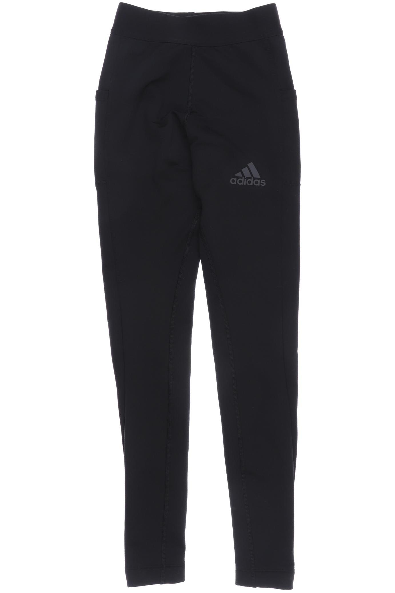 

adidas Damen Stoffhose, schwarz, Gr. 0