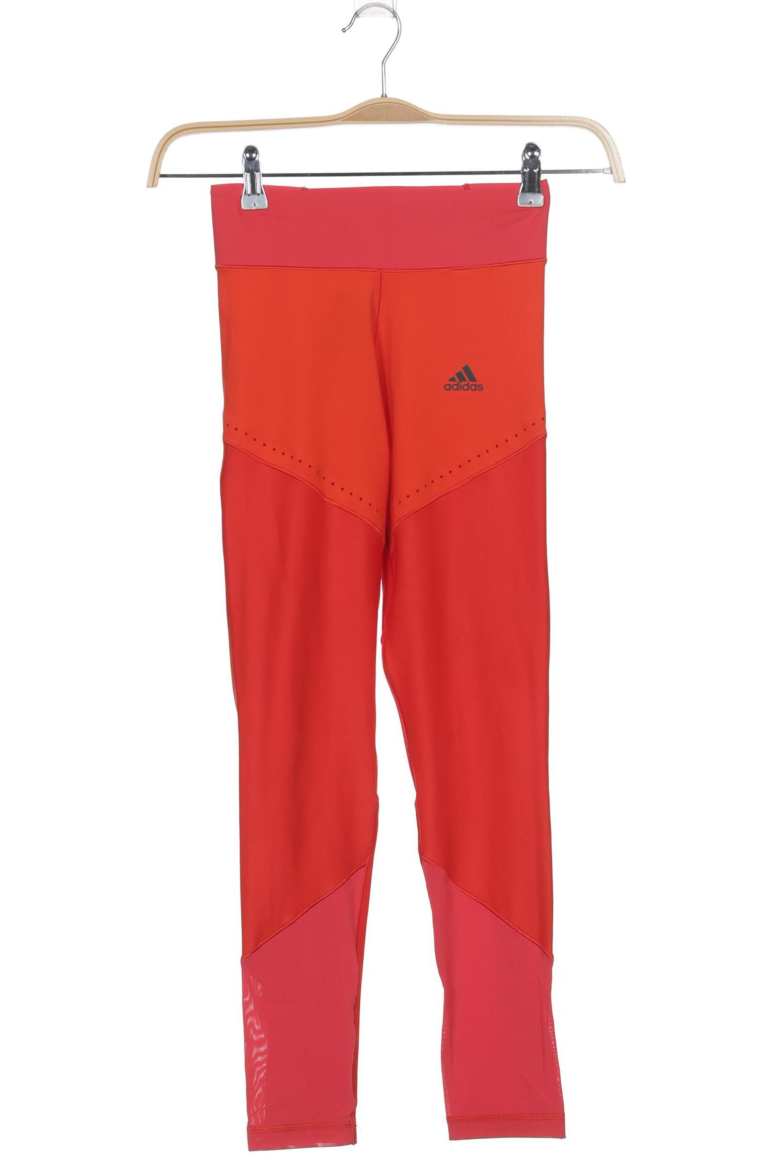 

adidas Damen Stoffhose, rot, Gr. 0