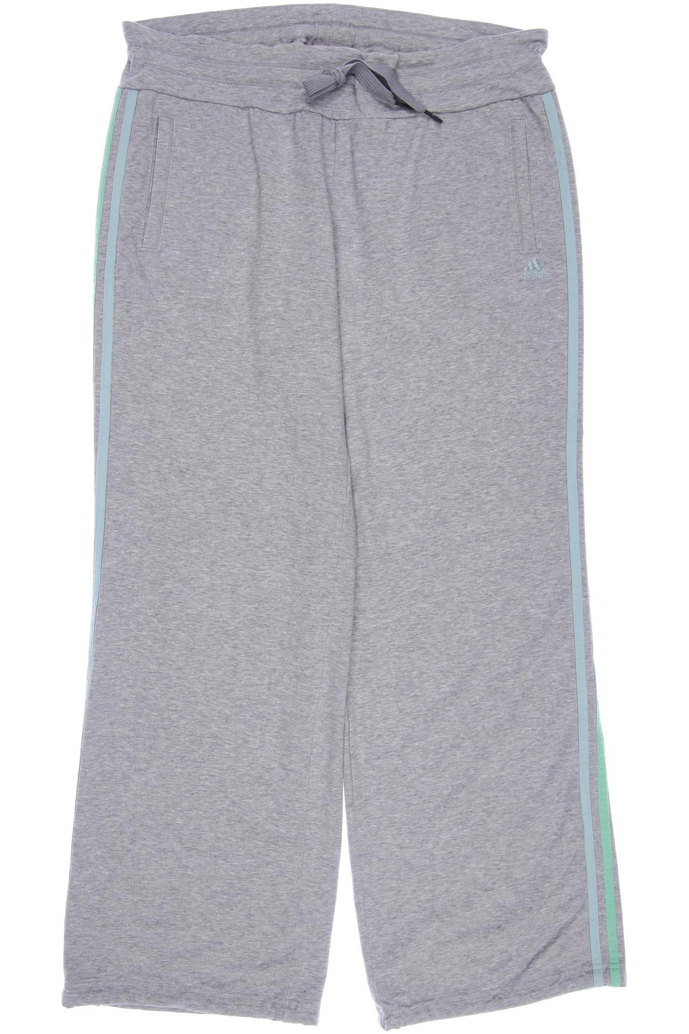 

adidas Damen Stoffhose, grau, Gr. 42