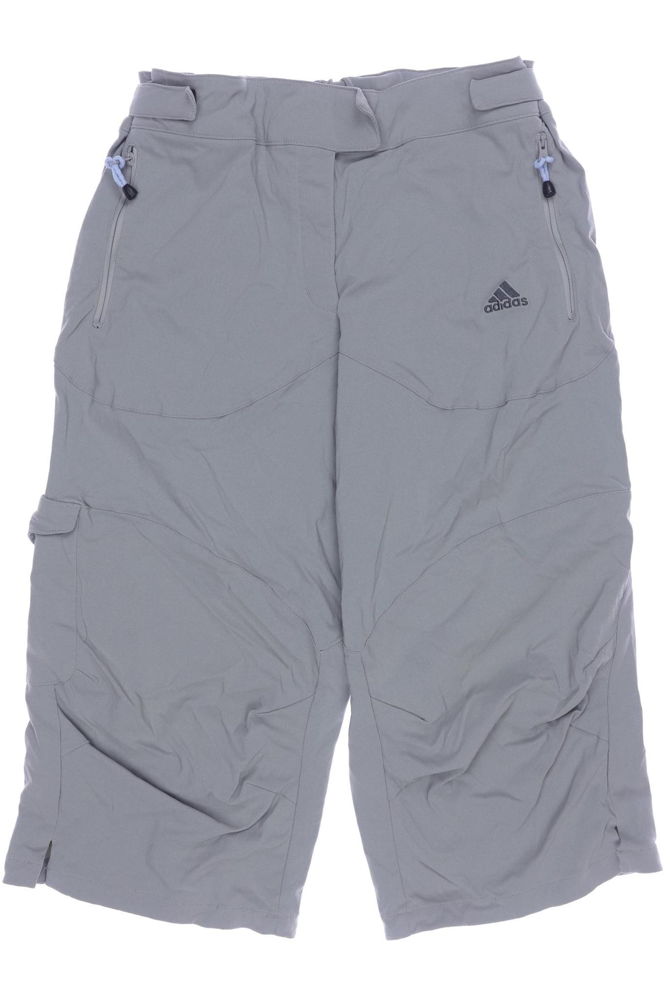 

adidas Damen Stoffhose, grau, Gr. 38