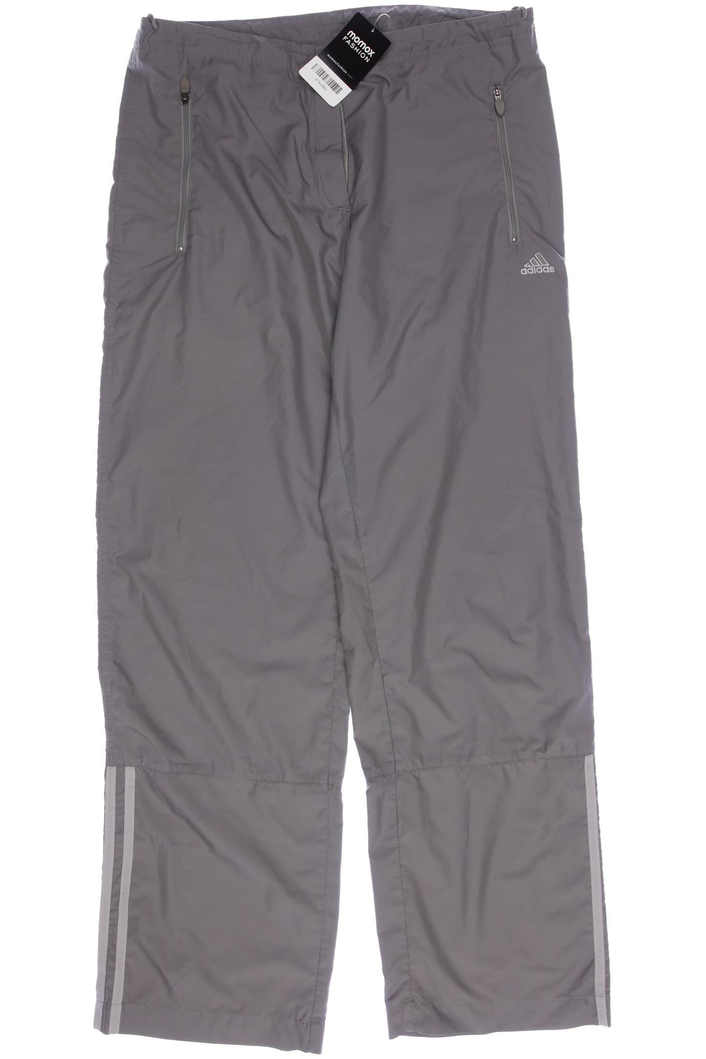 

adidas Damen Stoffhose, grau, Gr. 38
