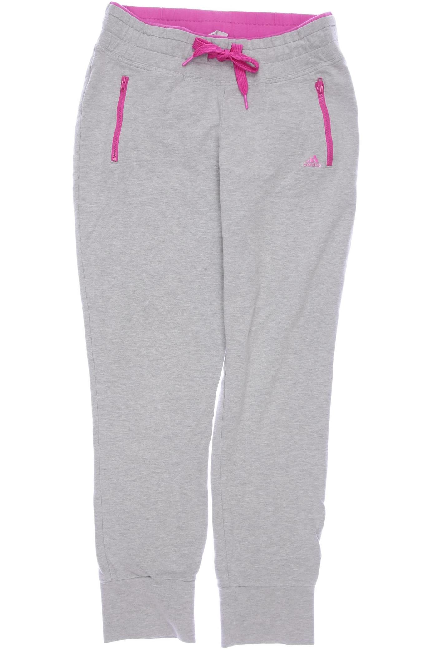 

adidas Damen Stoffhose, grau, Gr. 38