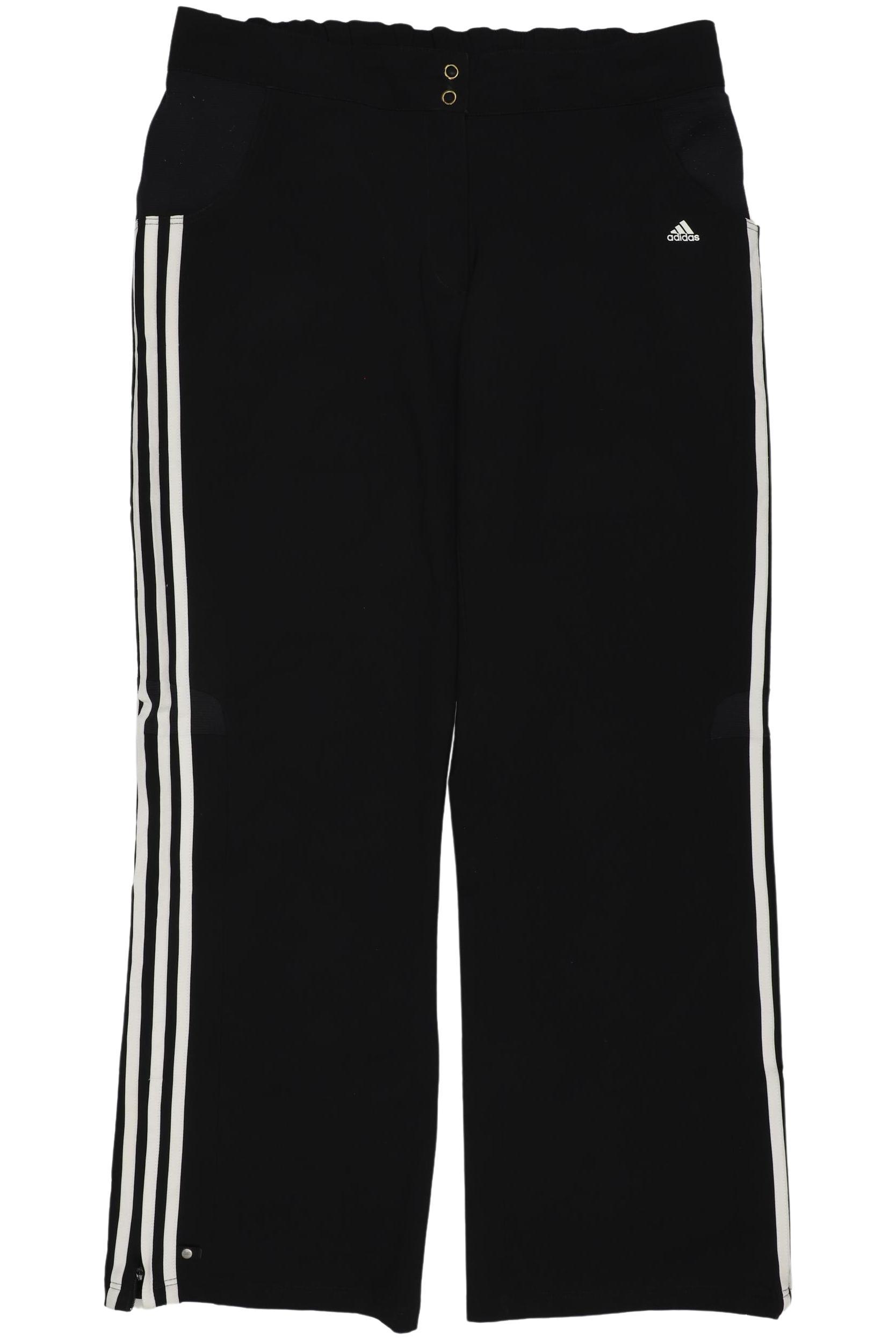 

adidas Damen Stoffhose, schwarz, Gr. 42