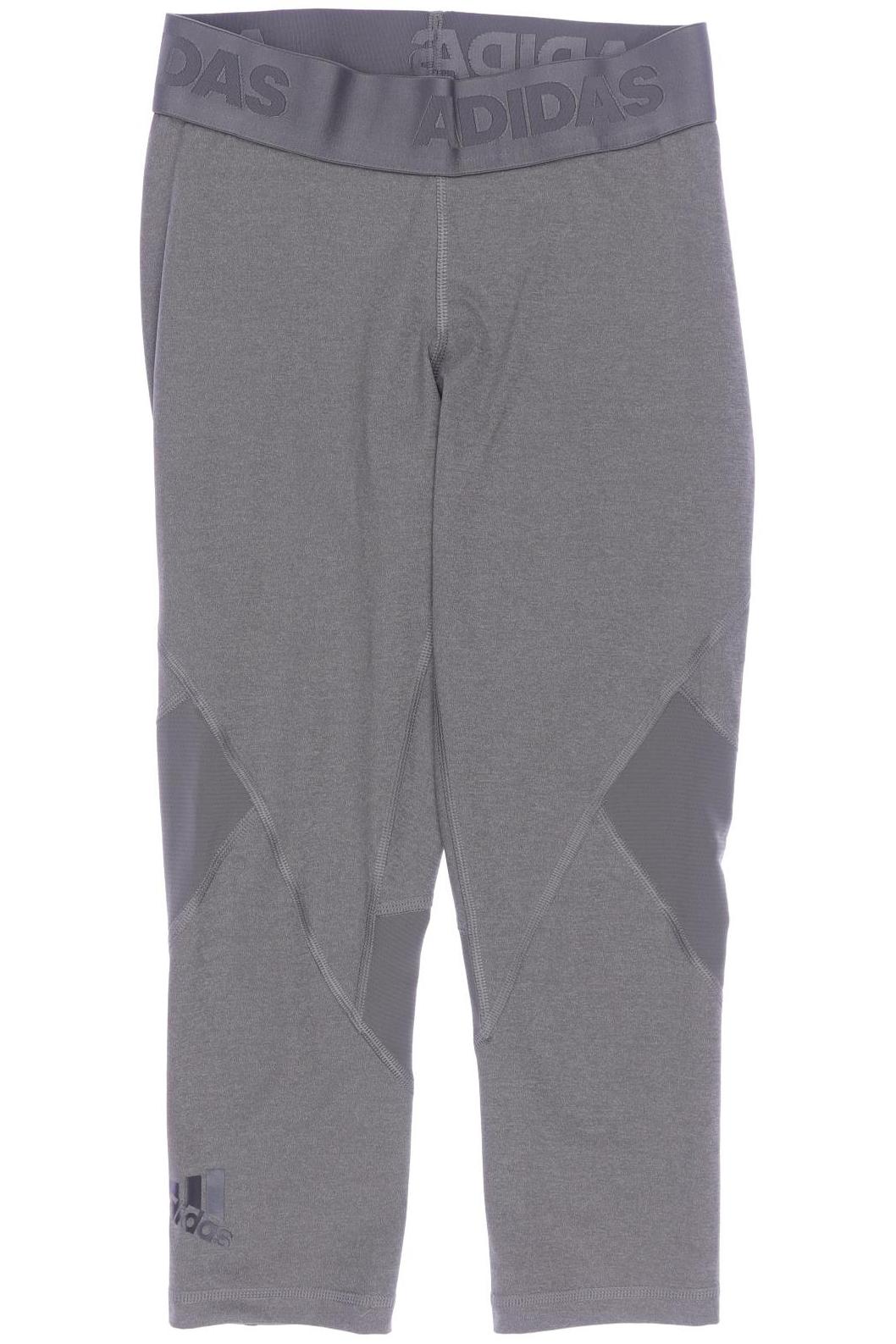 

adidas Damen Stoffhose, grau, Gr. 0