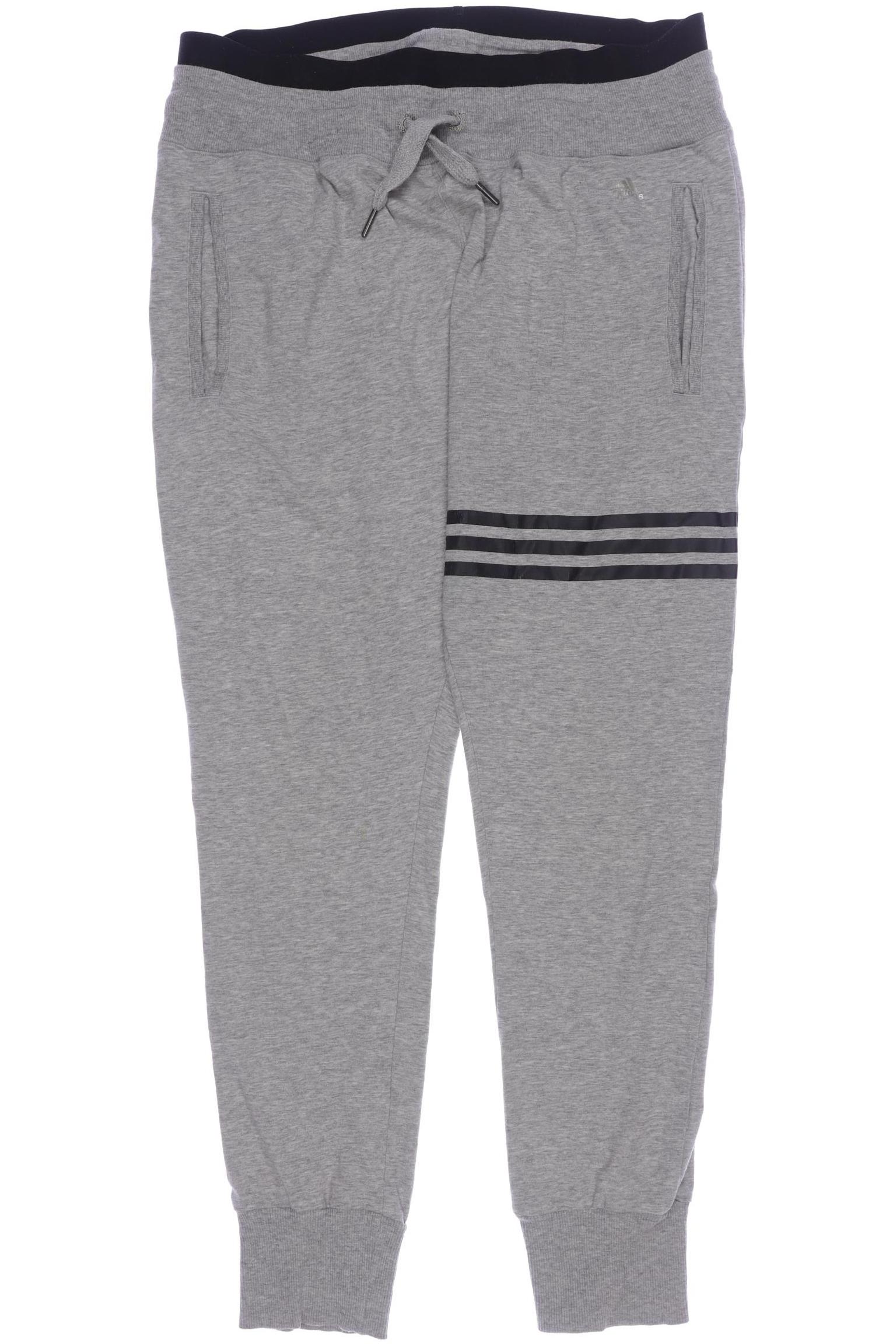 

adidas Damen Stoffhose, grau, Gr. 0